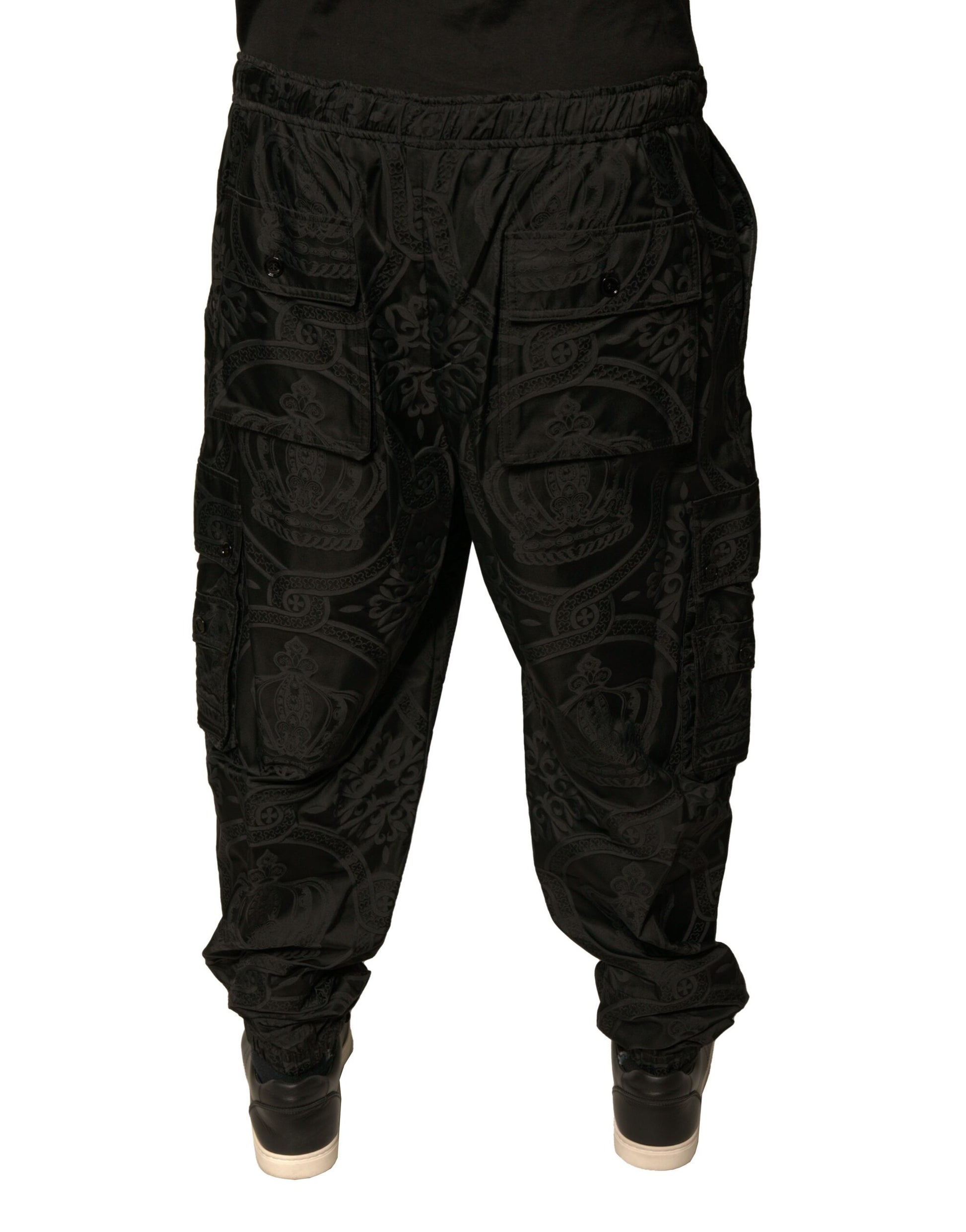 Dolce & Gabbana Black Athletic Pants for Men side view