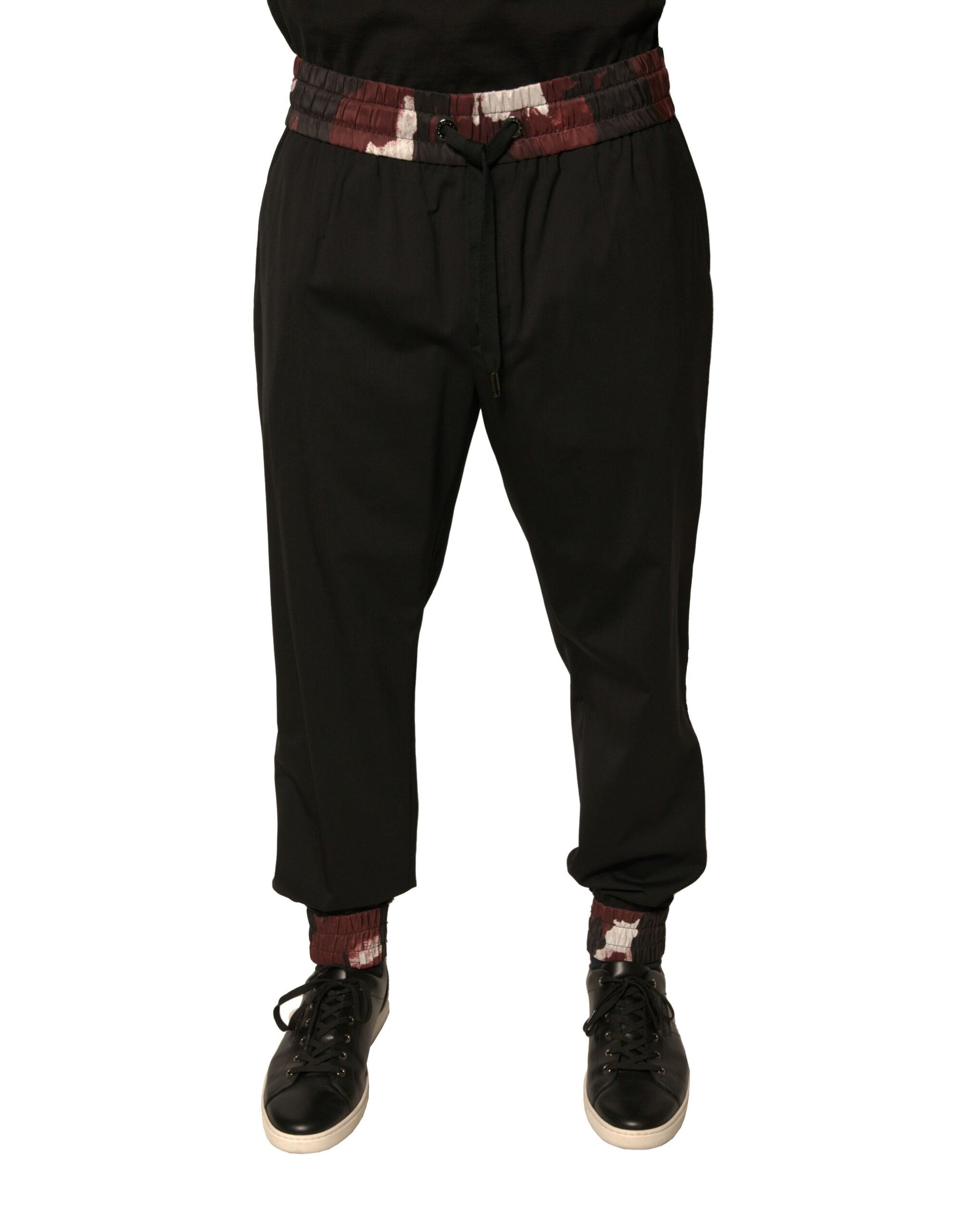 Dolce & Gabbana Black Athletic Pants for Men