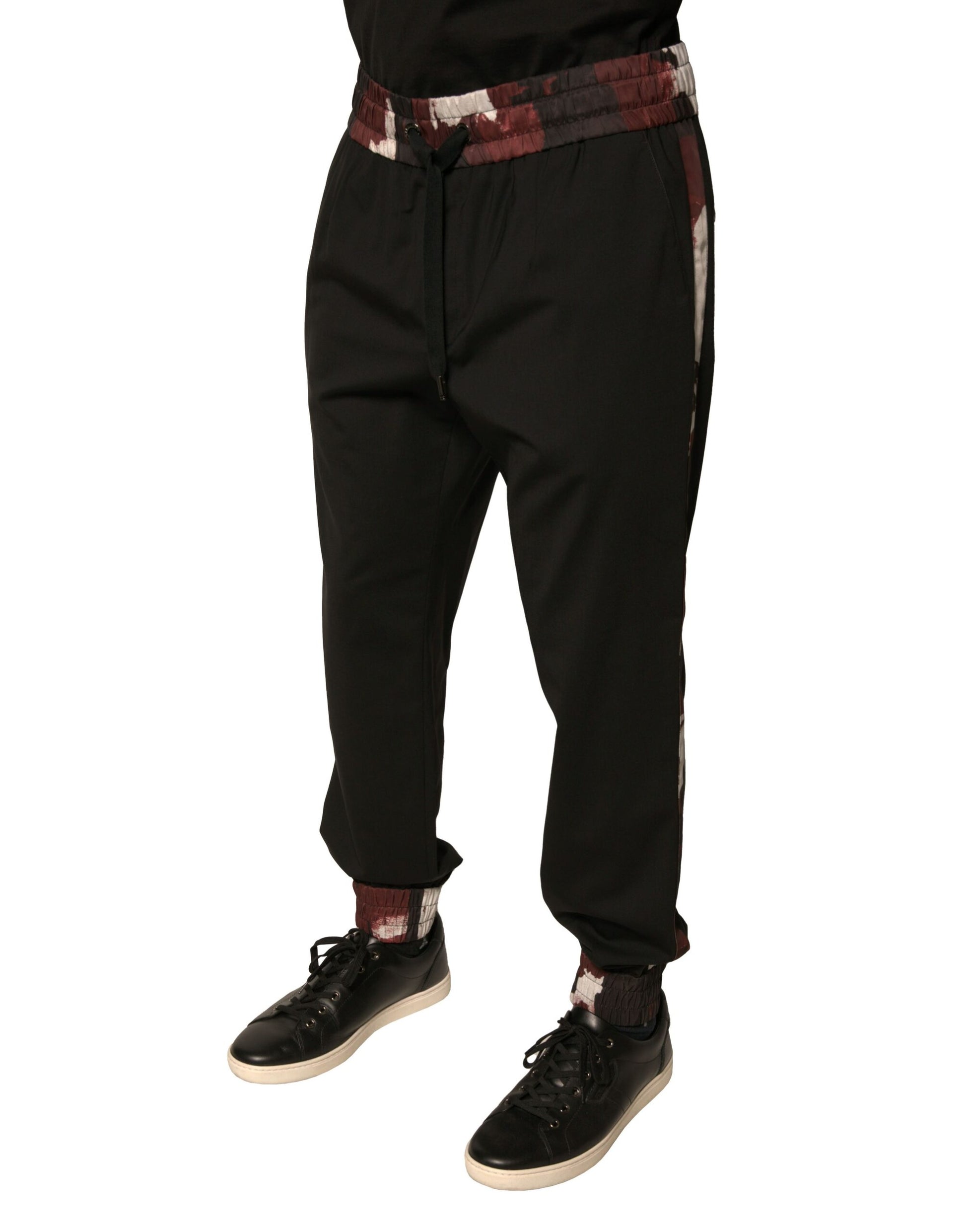 Dolce & Gabbana Black Athletic Pants for Men detail view