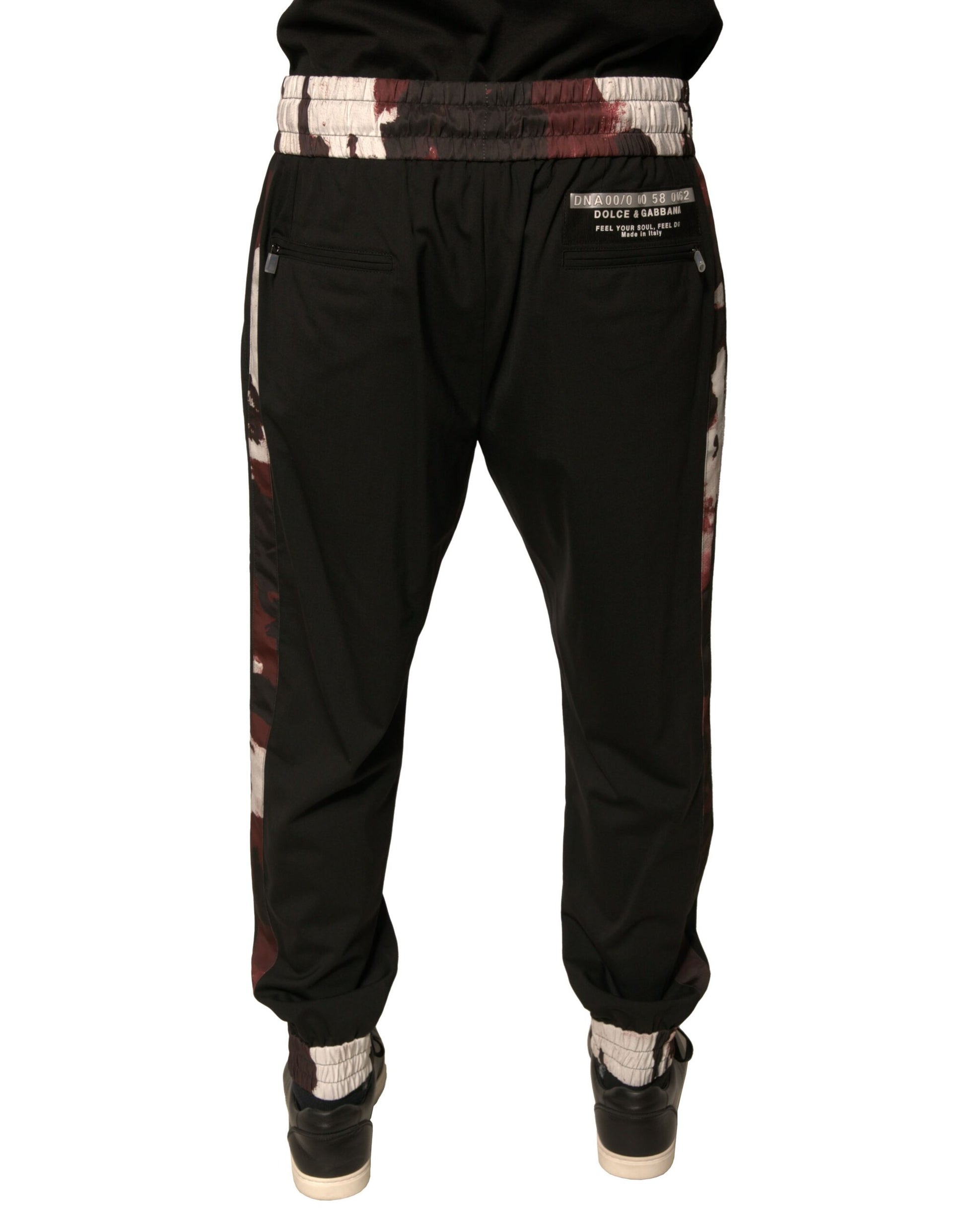 Dolce & Gabbana Black Athletic Pants for Men side view