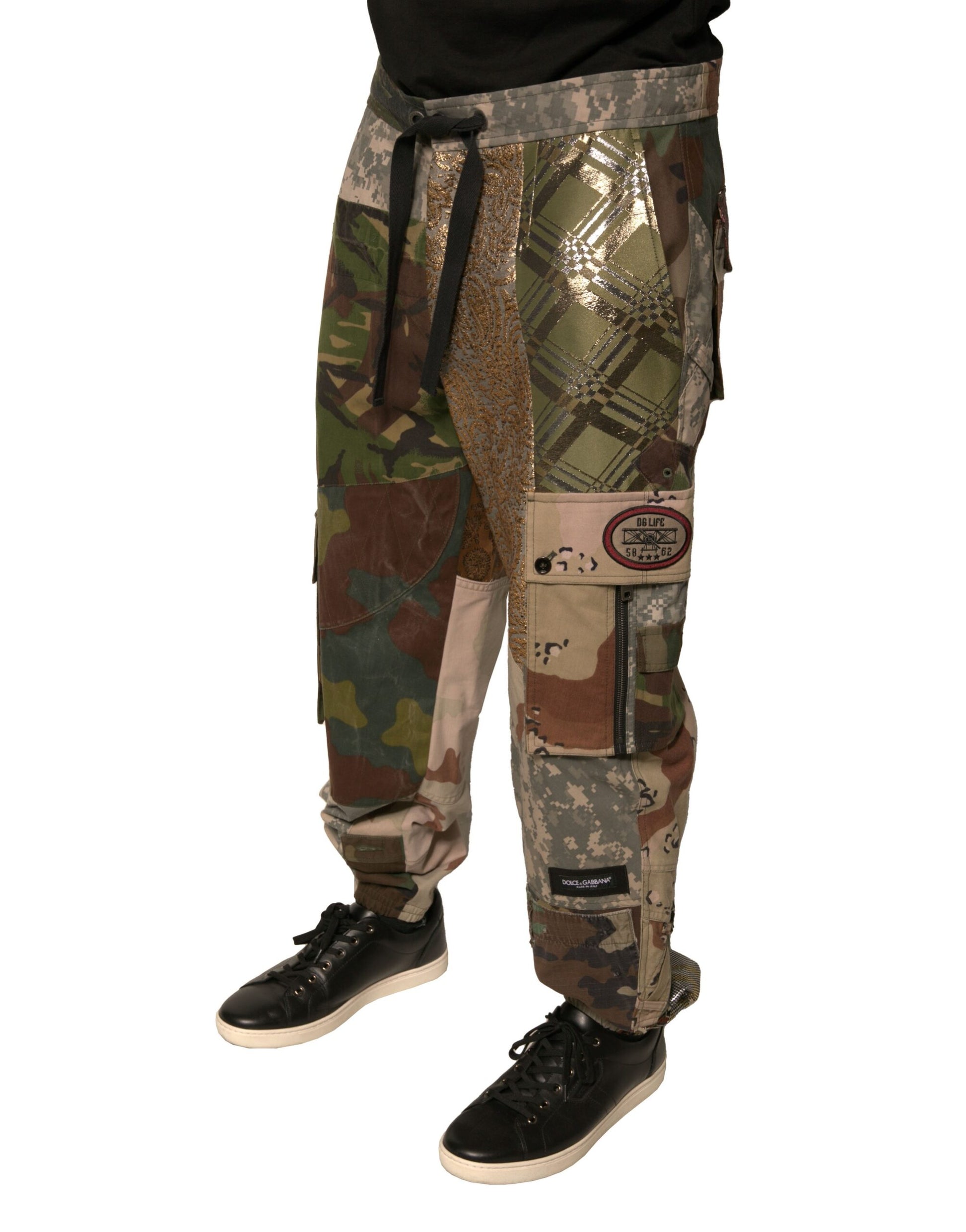 Dolce & Gabbana Multicolor Athletic Pants for Men detail view