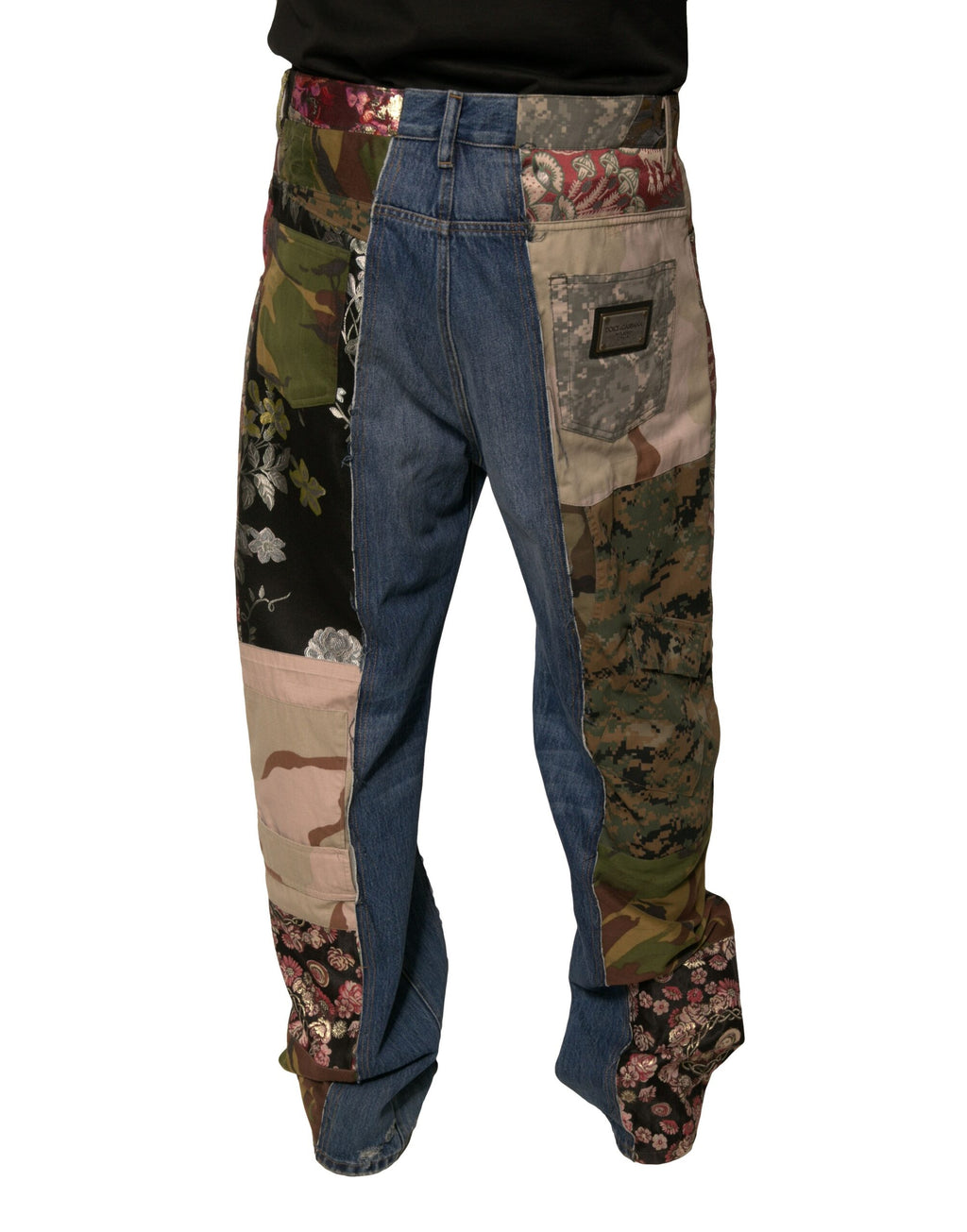 Dolce & Gabbana Blue Straight Leg Jeans for Men side view