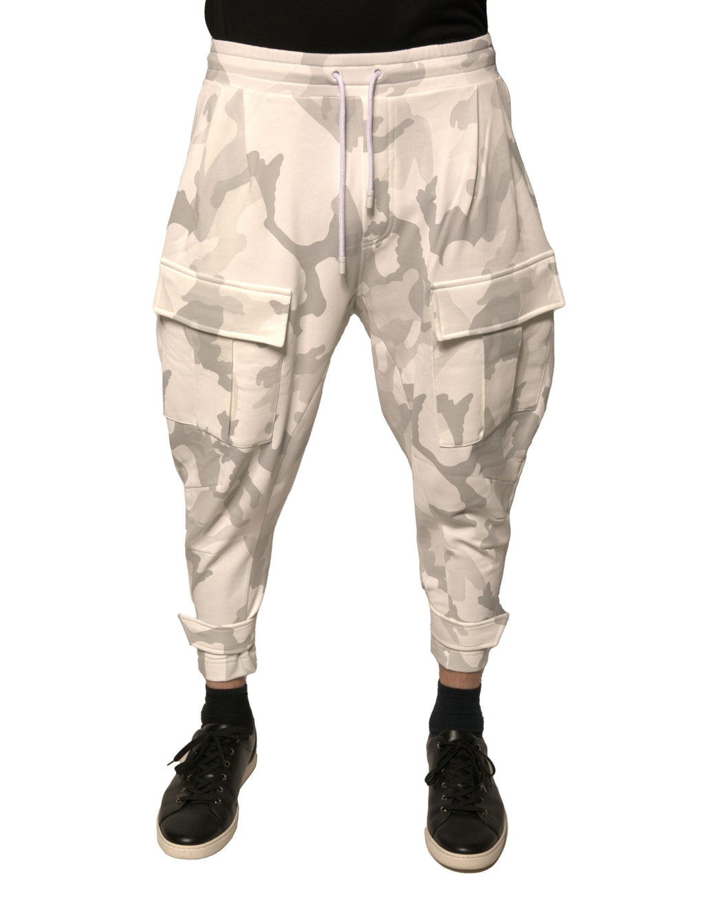 Dolce & Gabbana White Cargo Pants for Men