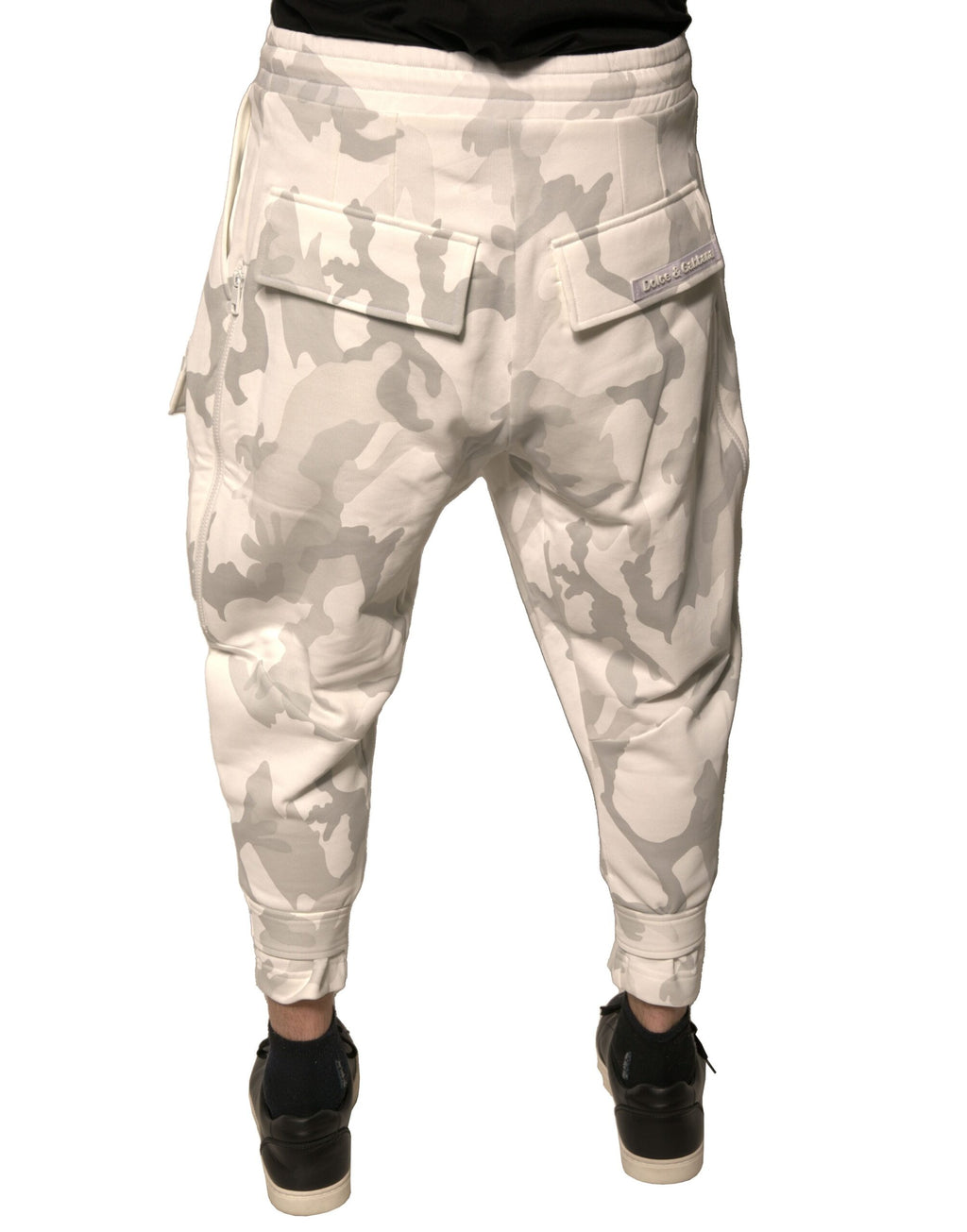 Dolce & Gabbana White Cargo Pants for Men side view
