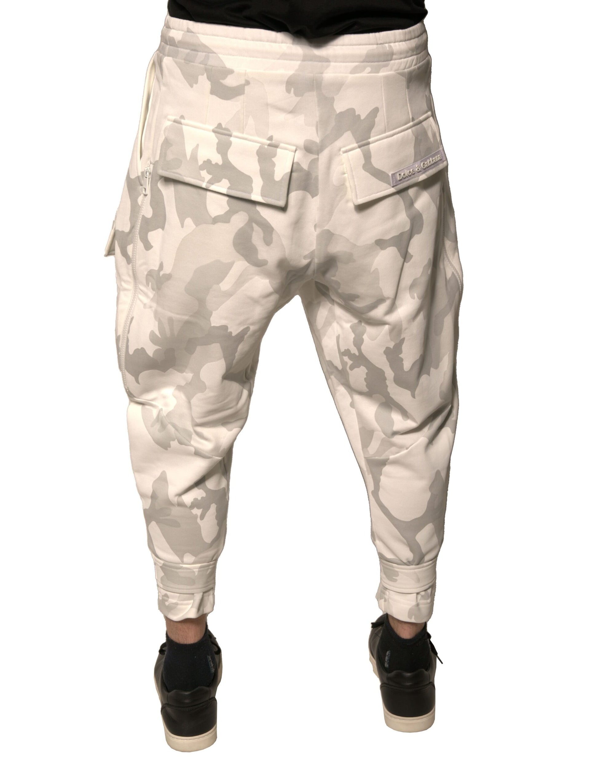 Dolce & Gabbana White Cargo Pants for Men side view