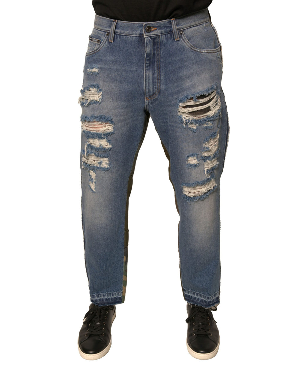 Dolce & Gabbana Blue Straight Leg Jeans for Men alternate view
