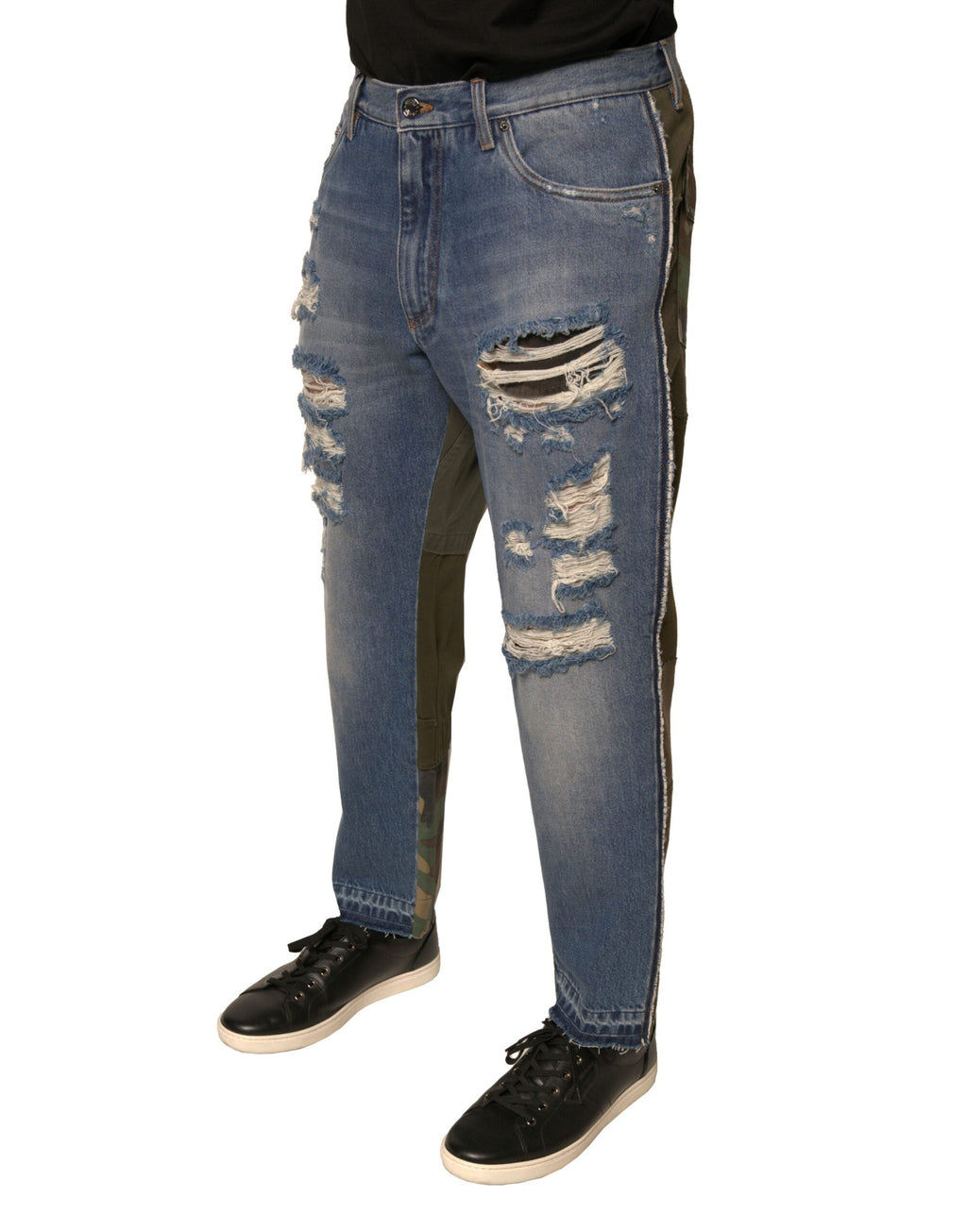 Dolce & Gabbana Blue Straight Leg Jeans for Men detail view
