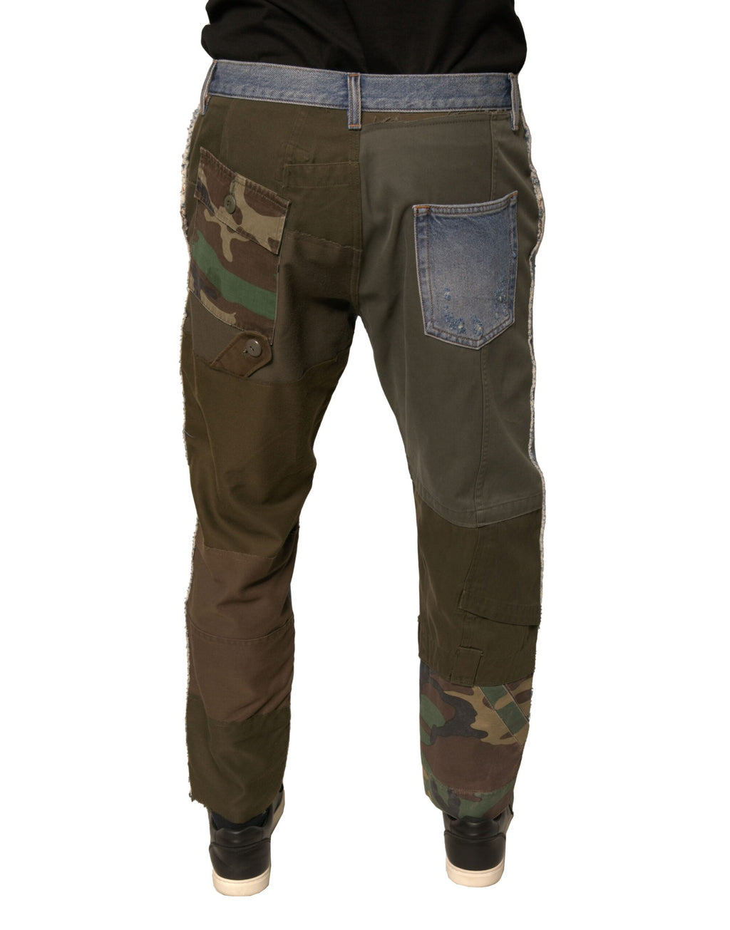 Dolce & Gabbana Blue Straight Leg Jeans for Men side view