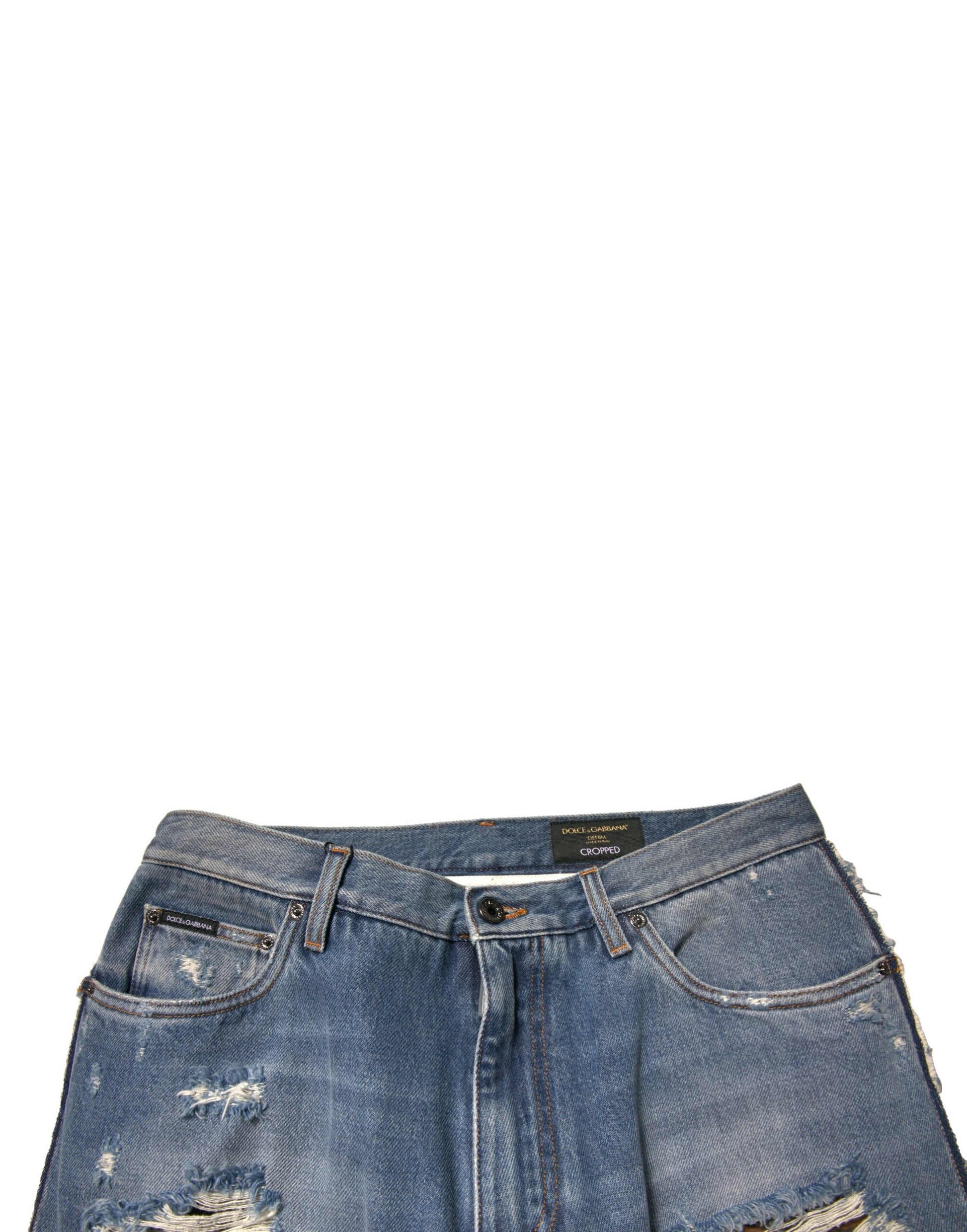 Dolce & Gabbana Blue Straight Leg Jeans for Men additional view