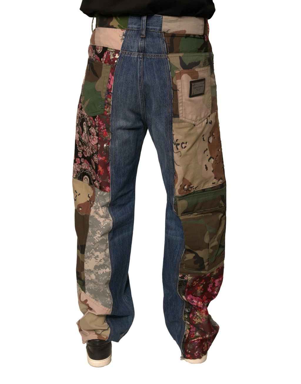 Dolce & Gabbana Blue Straight Leg Jeans for Men side view
