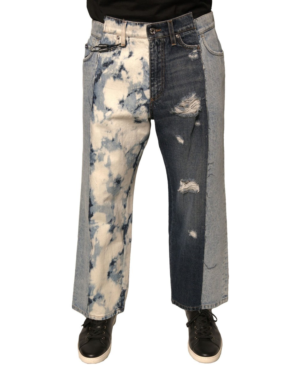 Dolce & Gabbana Multicolor Straight Leg Jeans for Men