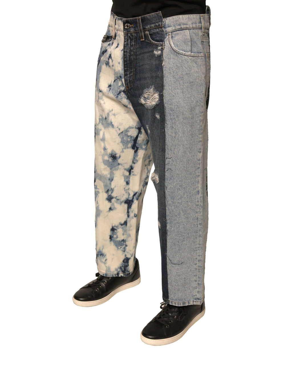 Dolce & Gabbana Multicolor Straight Leg Jeans for Men detail view