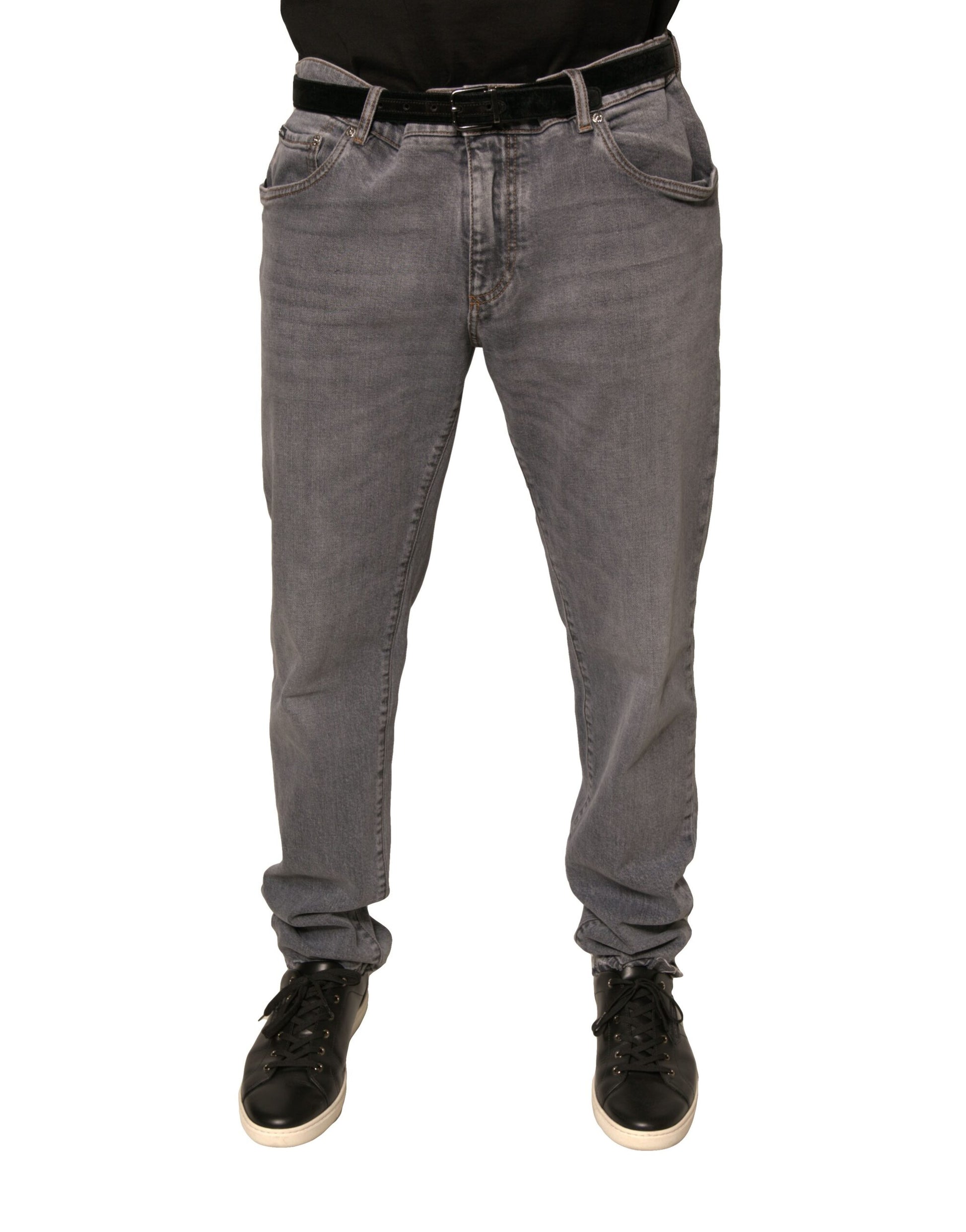 Dolce & Gabbana Grey Skinny Jeans for Men