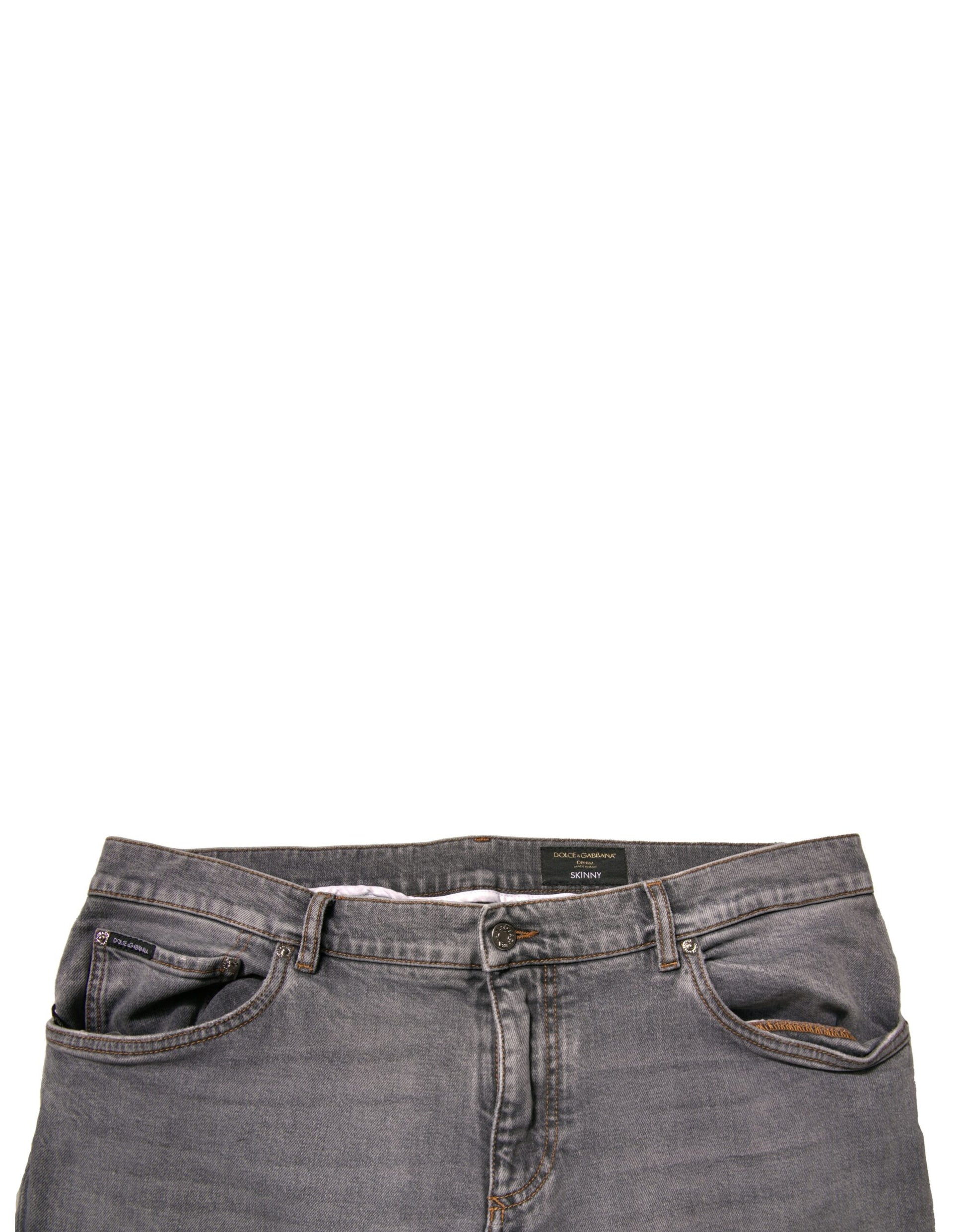 Dolce & Gabbana Grey Skinny Jeans for Men additional view