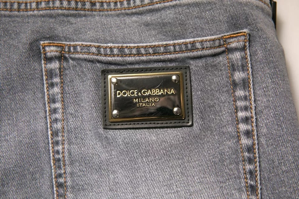 Dolce & Gabbana Grey Skinny Jeans for Men additional view