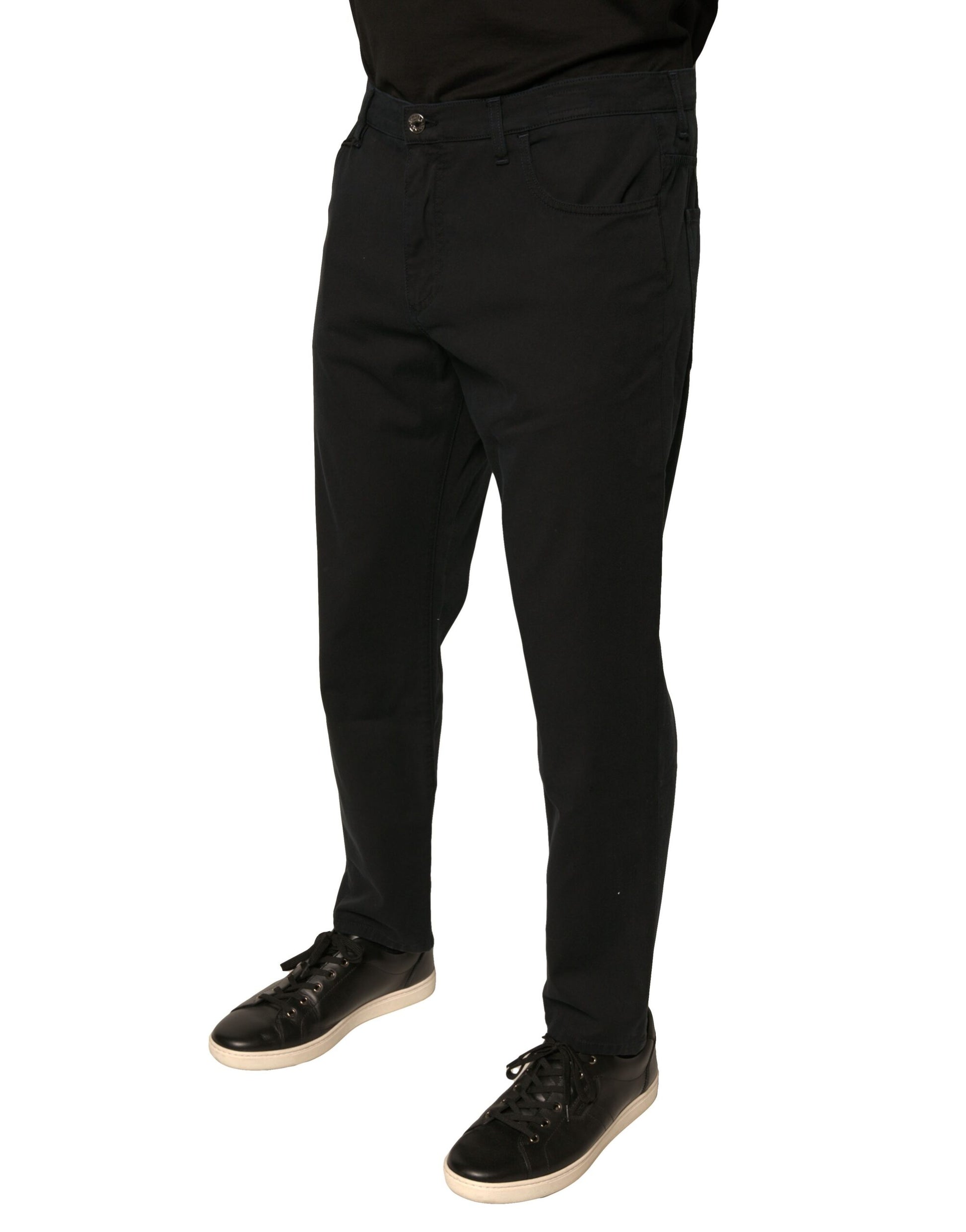 Dolce & Gabbana Black Skinny Jeans for Men detail view