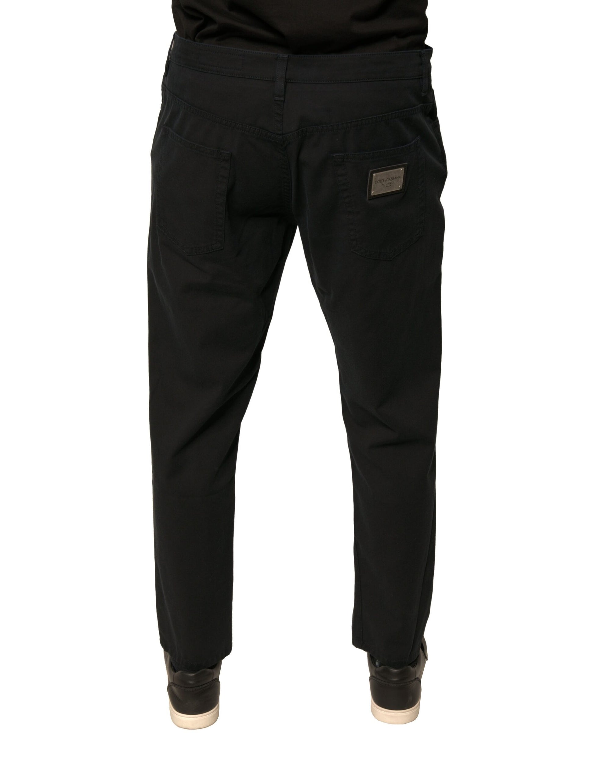 Dolce & Gabbana Black Skinny Jeans for Men side view