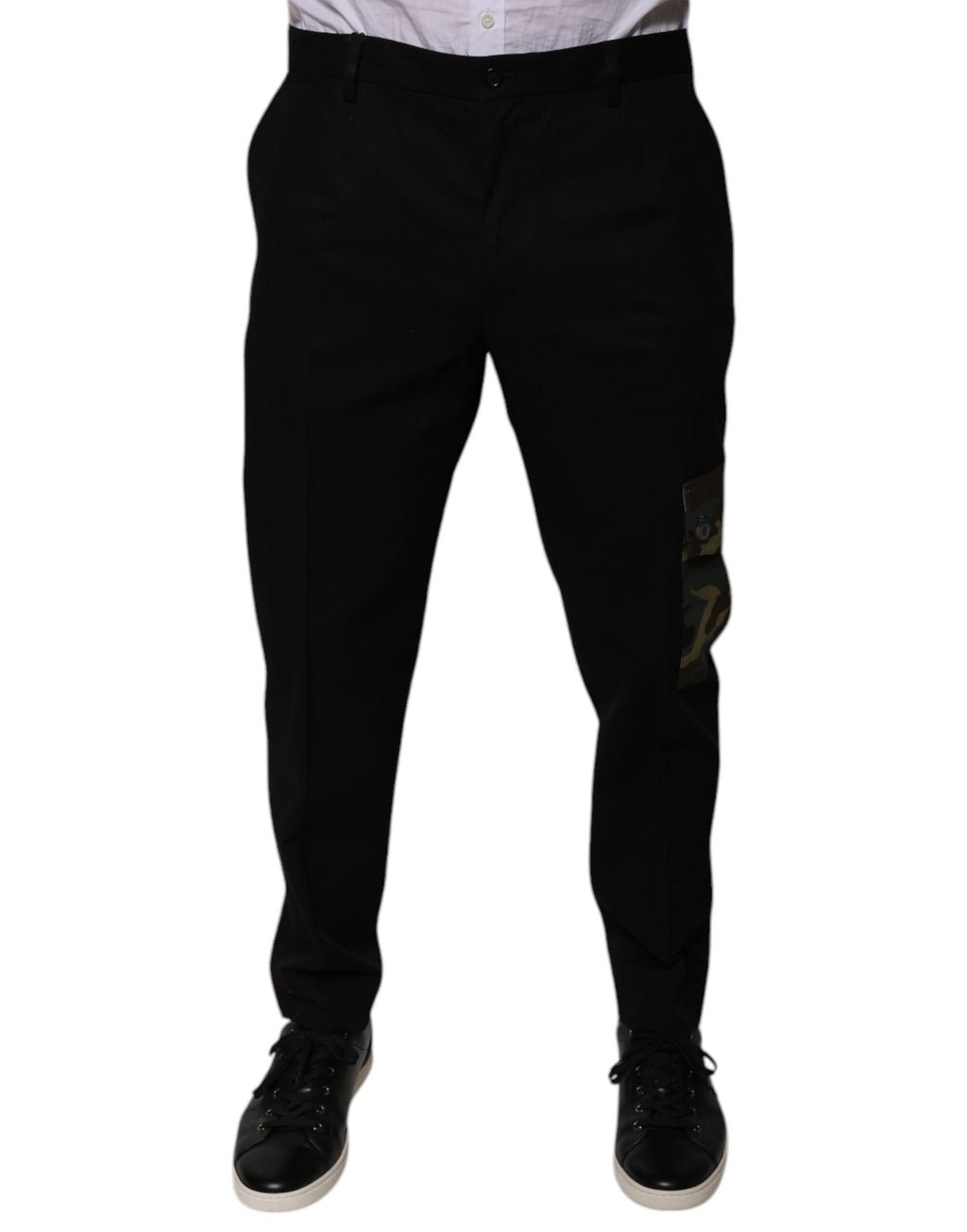 Dolce & Gabbana Black Cargo Pants for Men