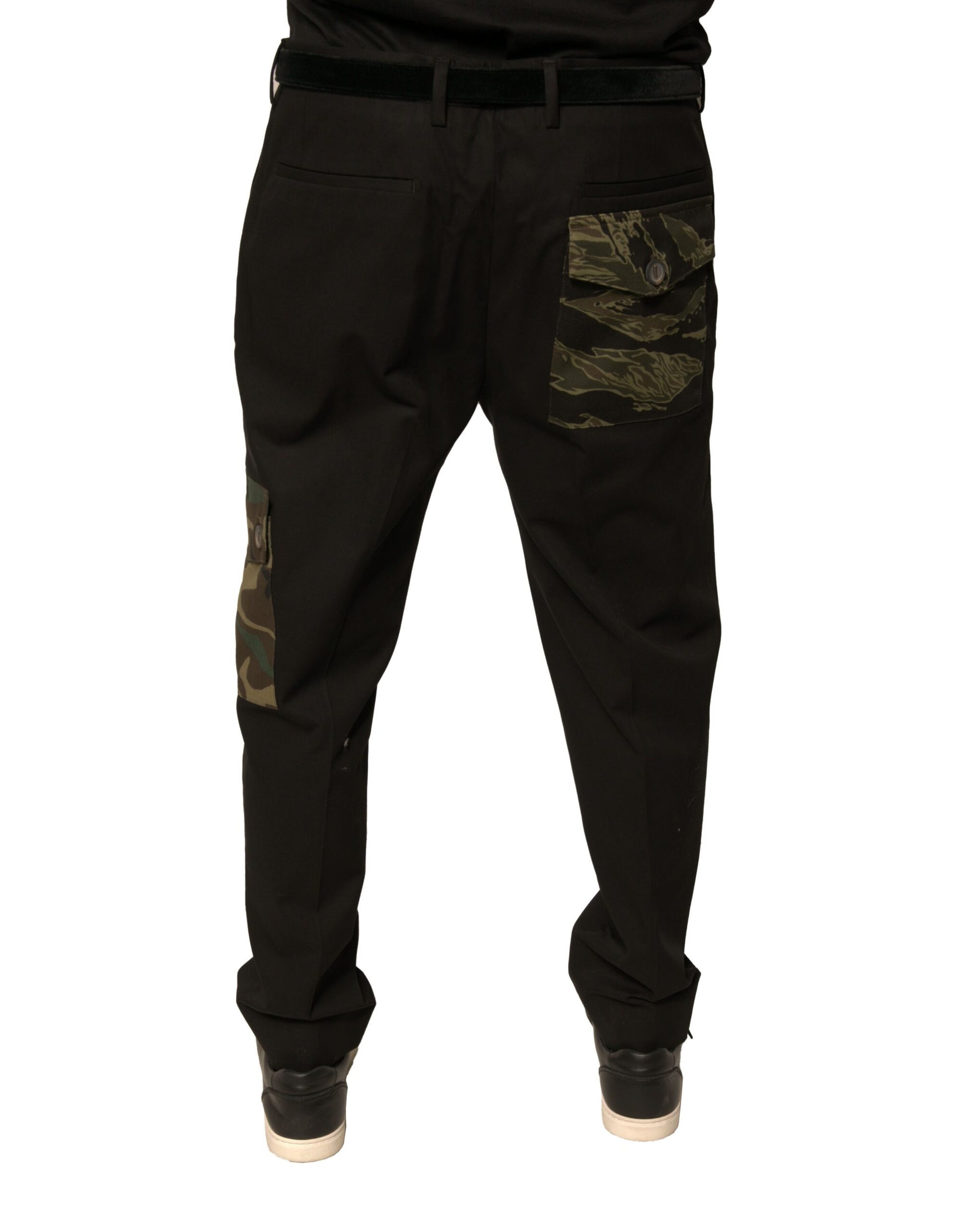 Dolce & Gabbana Black Cargo Pants for Men additional view