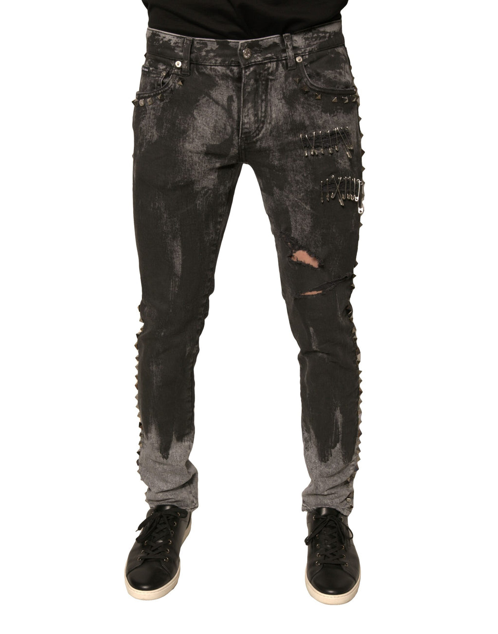 Dolce & Gabbana Grey Skinny Jeans for Men