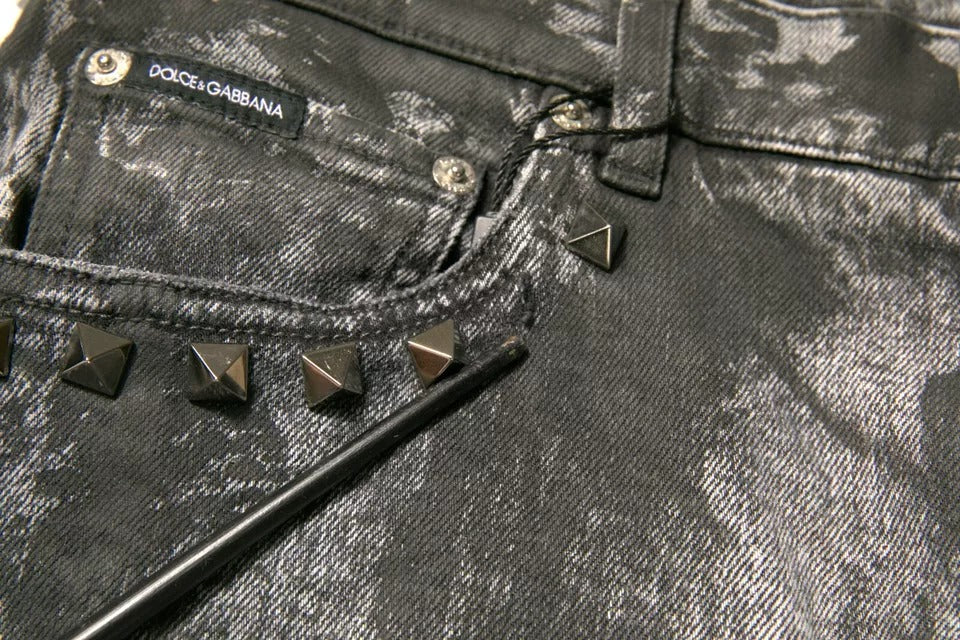 Dolce & Gabbana Grey Skinny Jeans for Men additional view