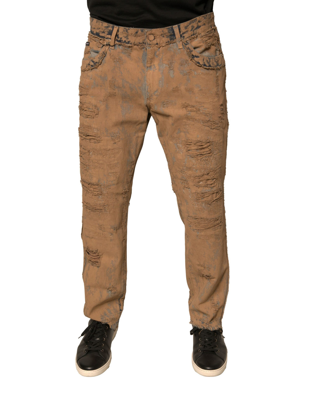 Dolce & Gabbana Brown Skinny Jeans for Men
