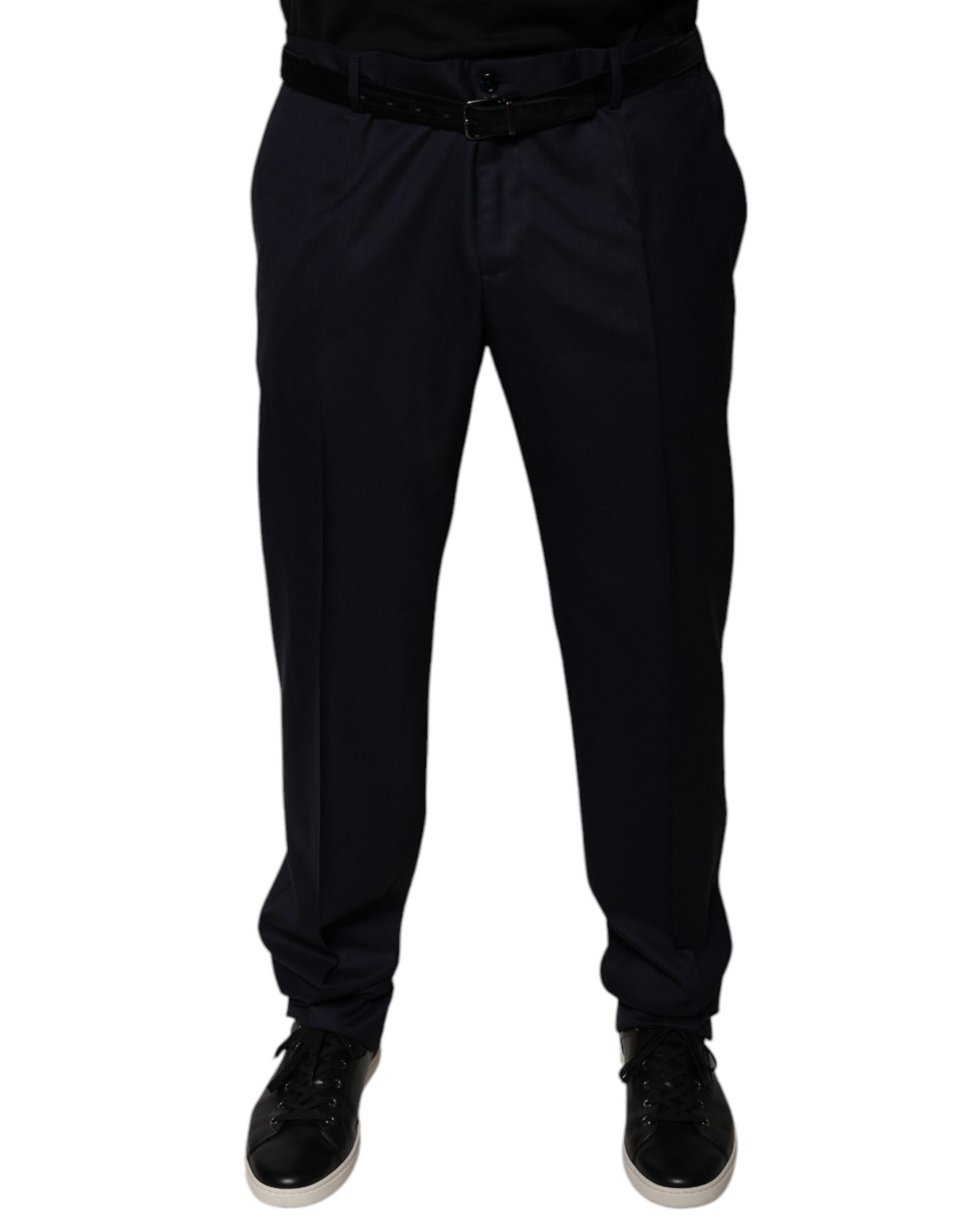 Pantalon de costume Dolce & Gabbana bleu foncé fuselé