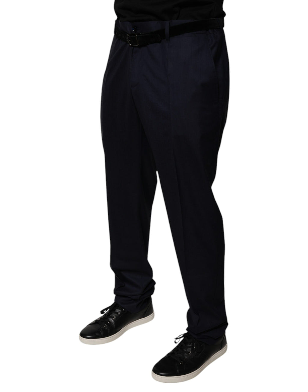Pantalon de costume Dolce & Gabbana bleu foncé fuselé