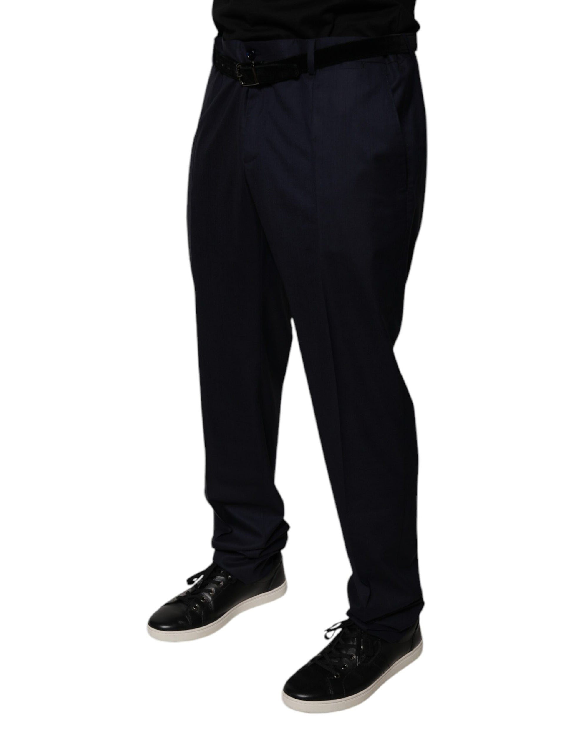 Pantalon de costume Dolce & Gabbana bleu foncé fuselé