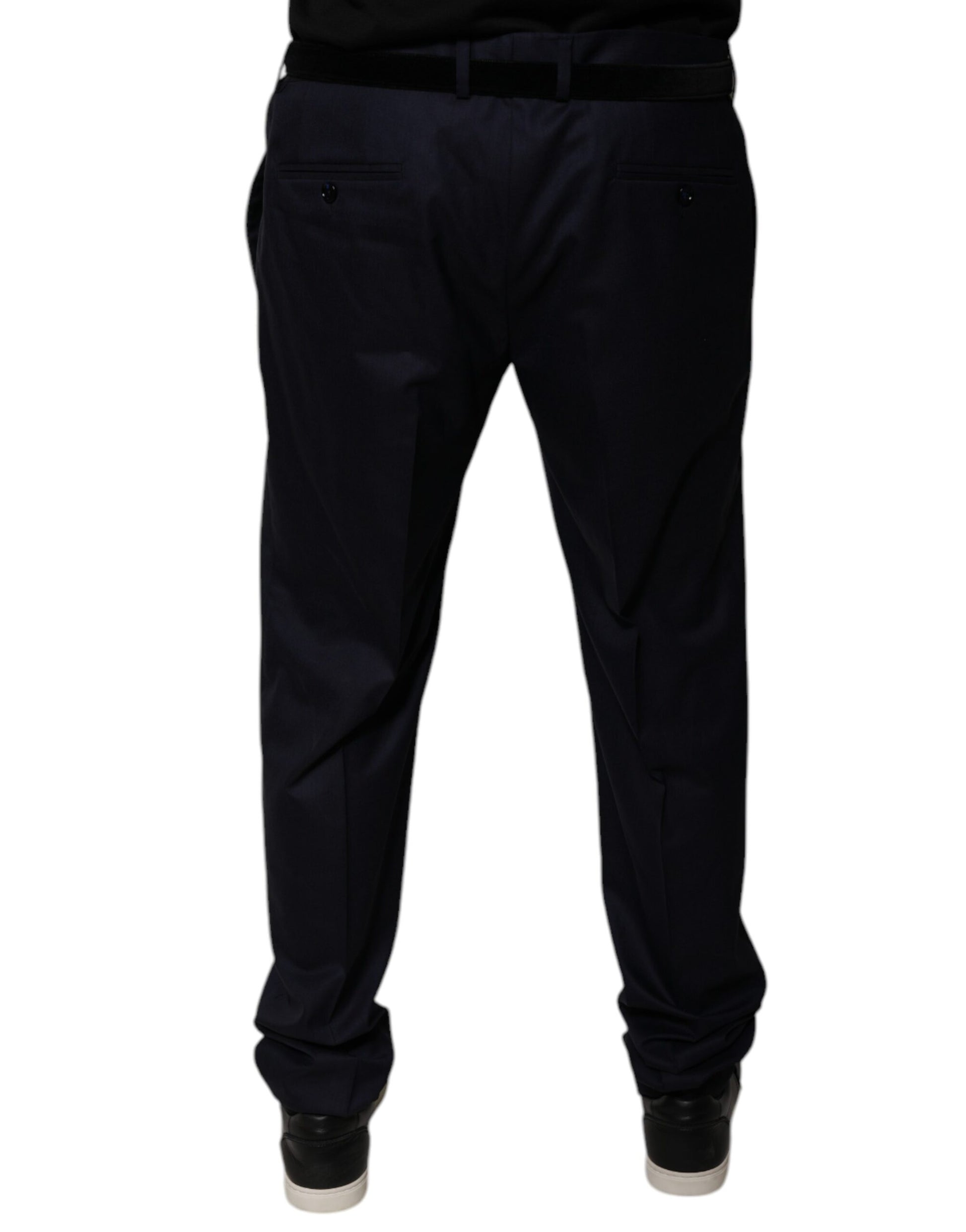 Pantalon de costume Dolce & Gabbana bleu foncé fuselé