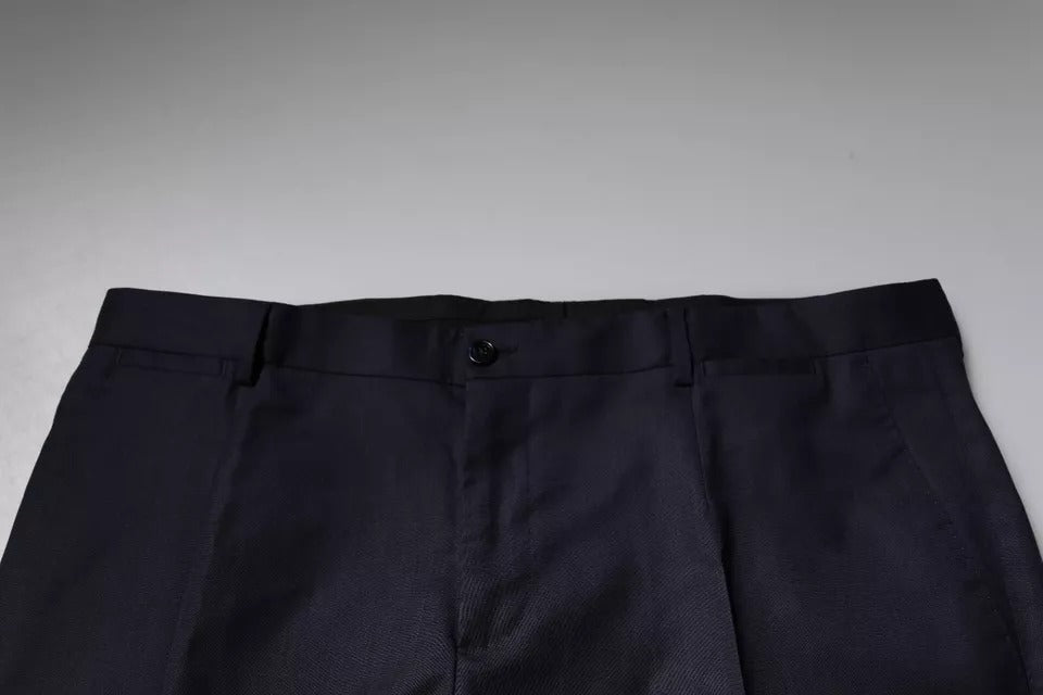 Pantalon de costume Dolce & Gabbana bleu foncé fuselé