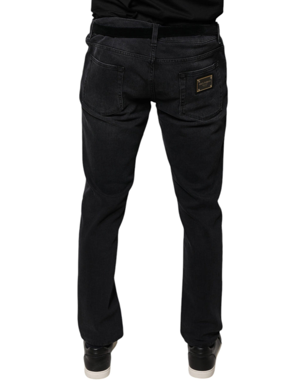 Dolce & Gabbana Black Skinny Jeans for Men side view