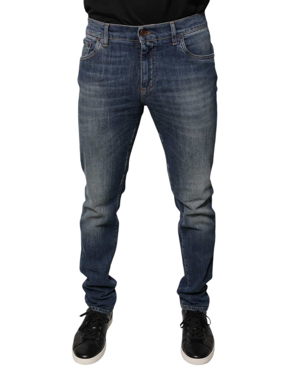 Dolce & Gabbana Blue Skinny Jeans for Men