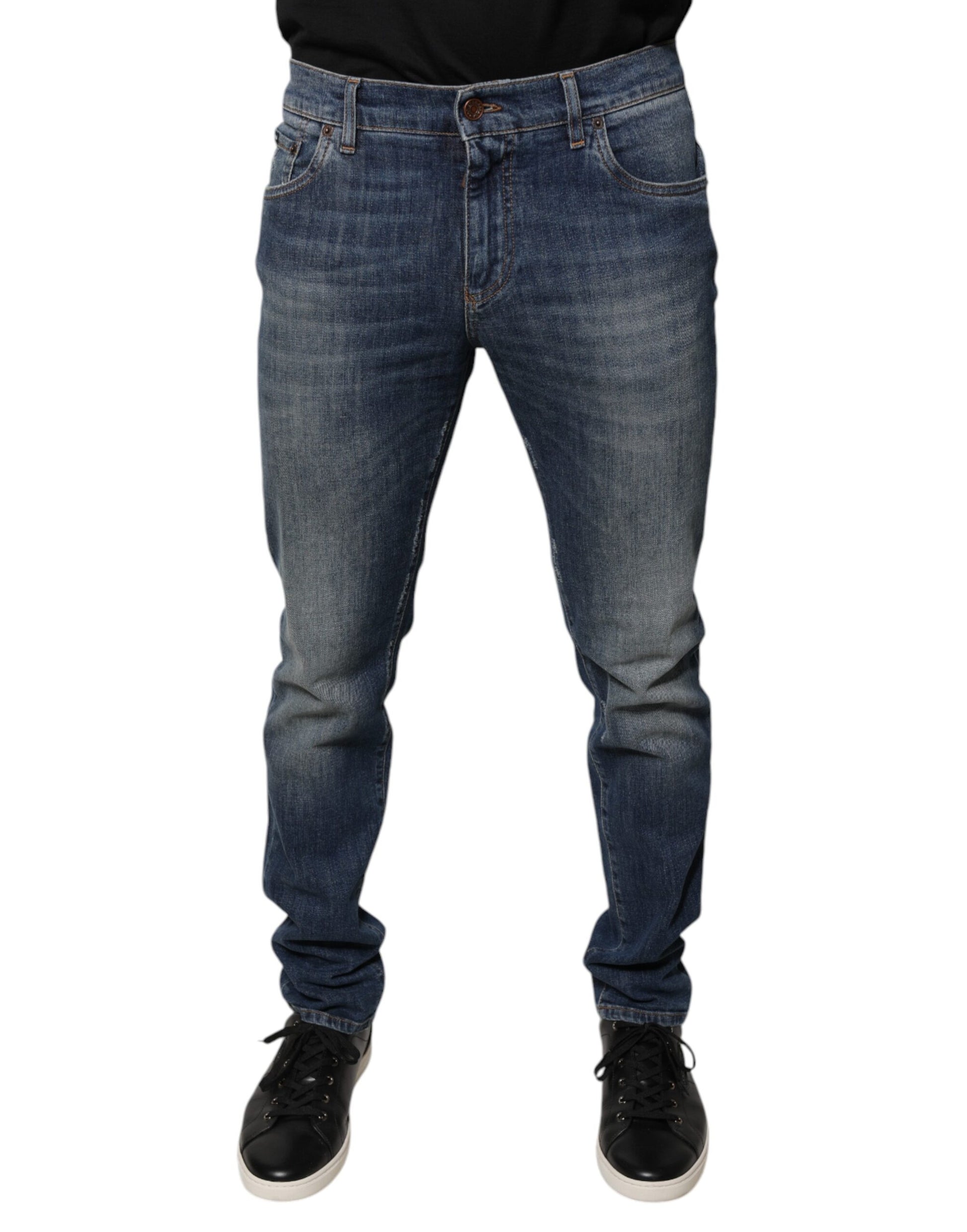 Dolce & Gabbana Blue Skinny Jeans for Men alternate view