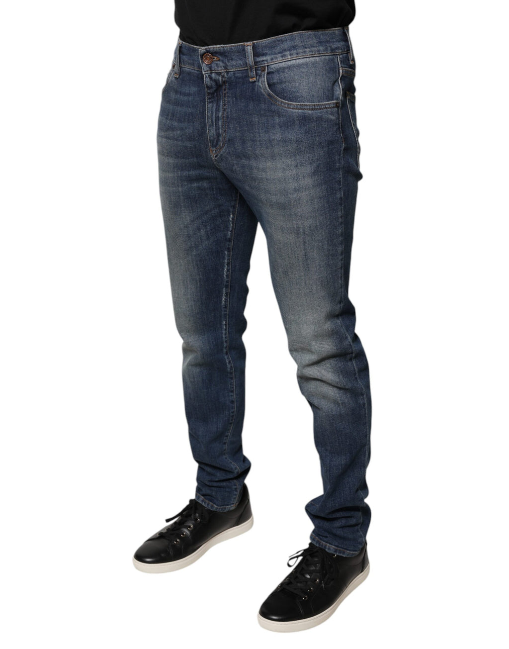 Dolce & Gabbana Blue Skinny Jeans for Men detail view