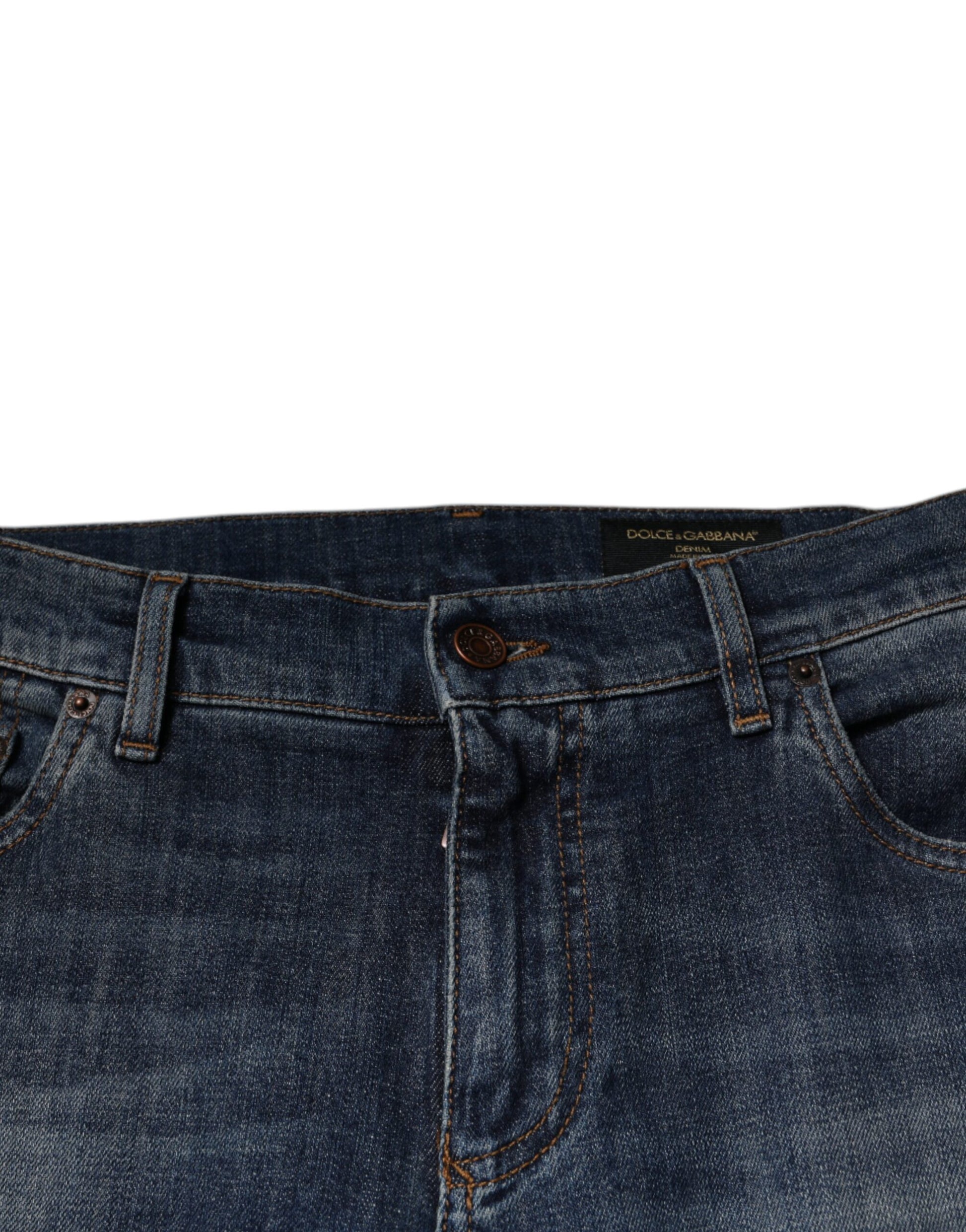 Dolce & Gabbana Blue Skinny Jeans for Men additional view