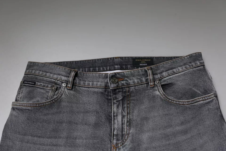 Dolce & Gabbana Grey Skinny Jeans for Men additional view