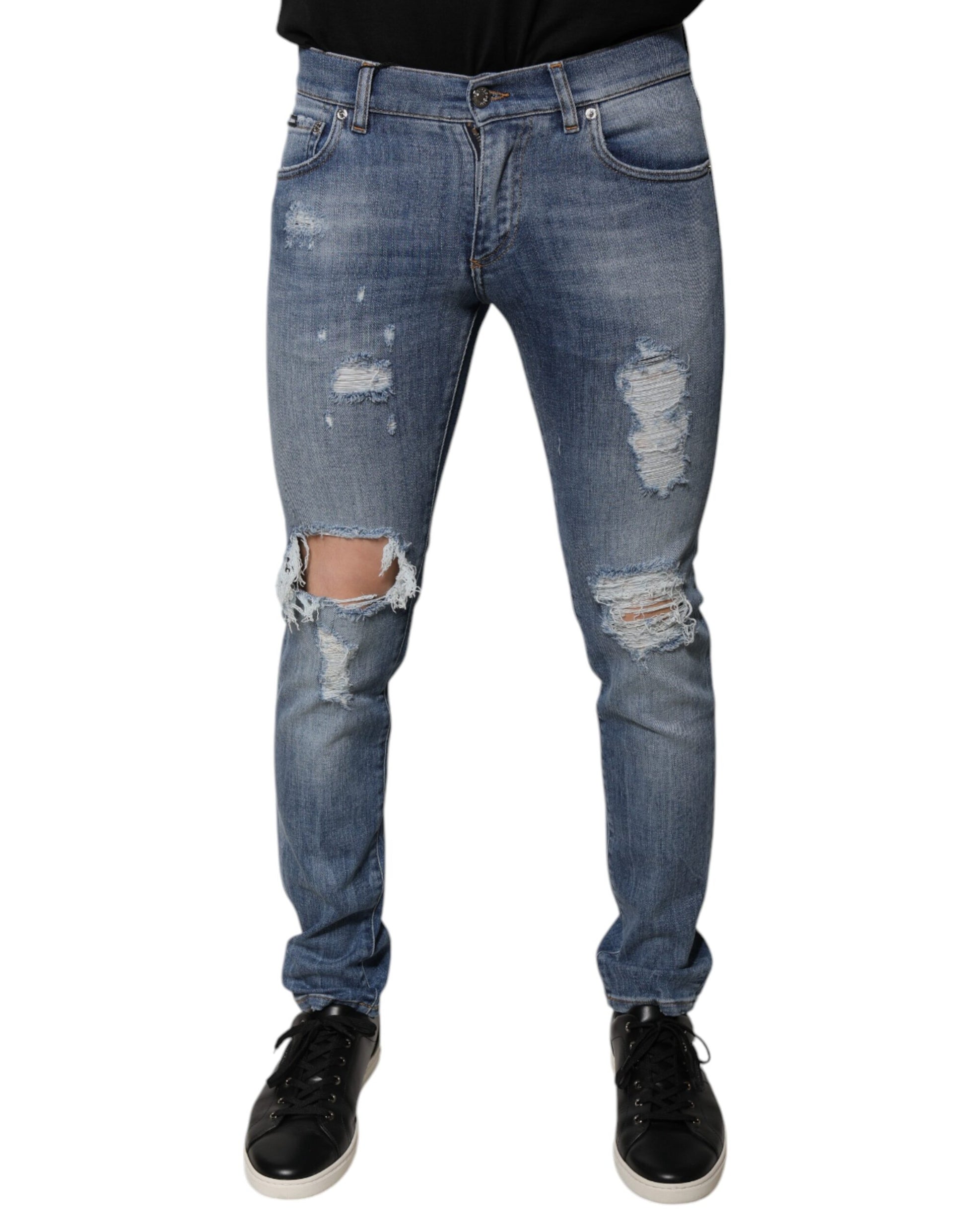 Dolce & Gabbana Blue Skinny Jeans for Men alternate view