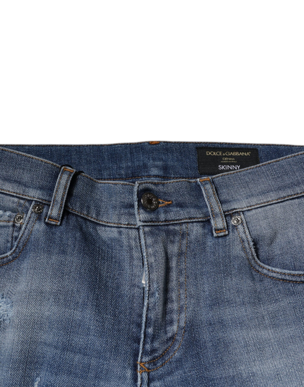 Dolce & Gabbana Blue Skinny Jeans for Men additional view
