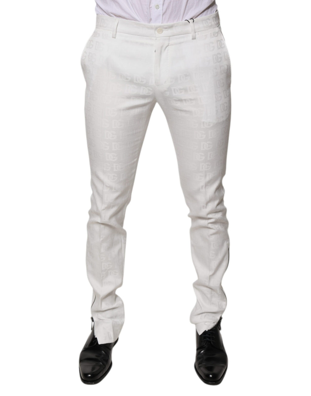 Dolce & Gabbana White Dress Pants for Men