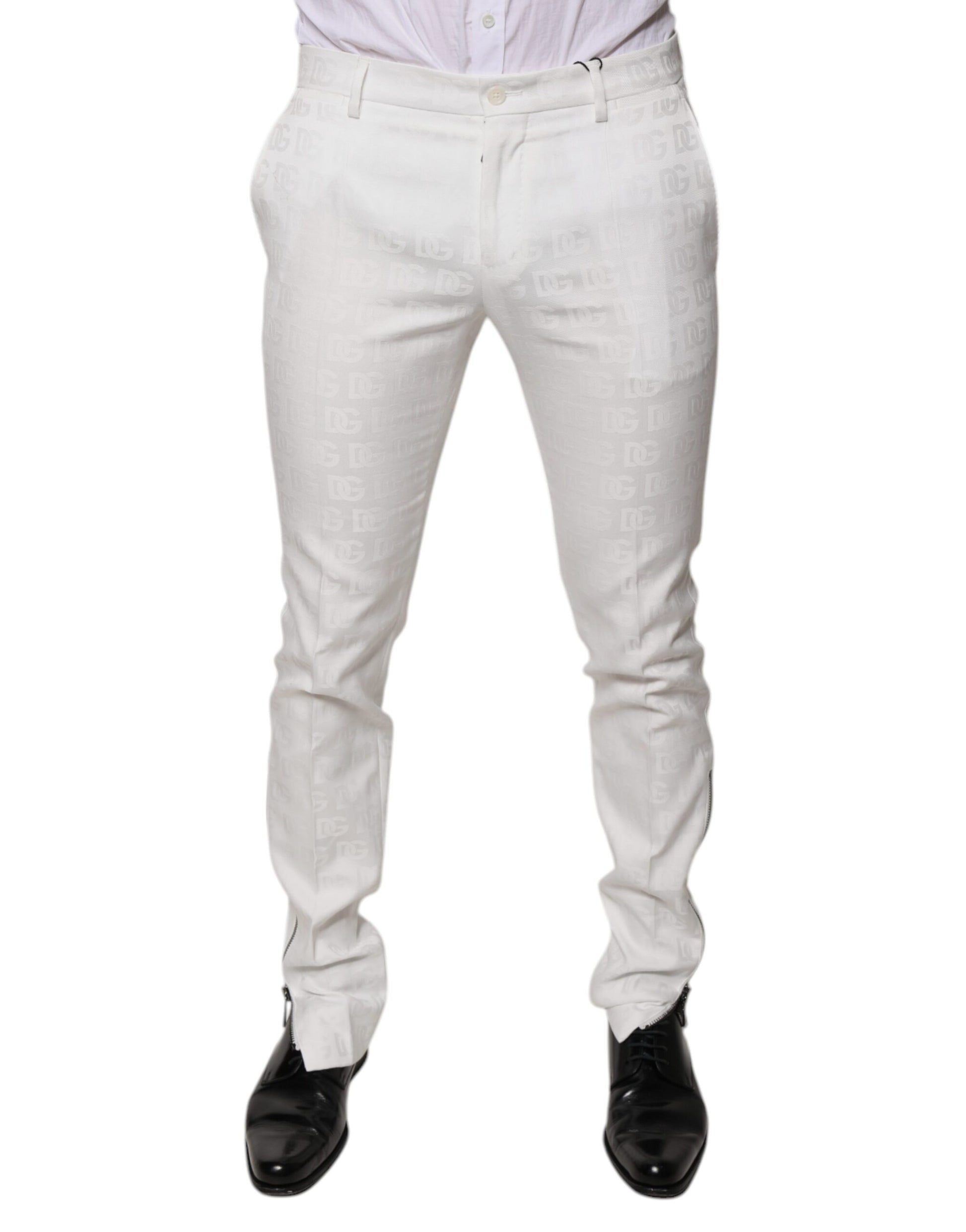 Dolce & Gabbana White Dress Pants for Men