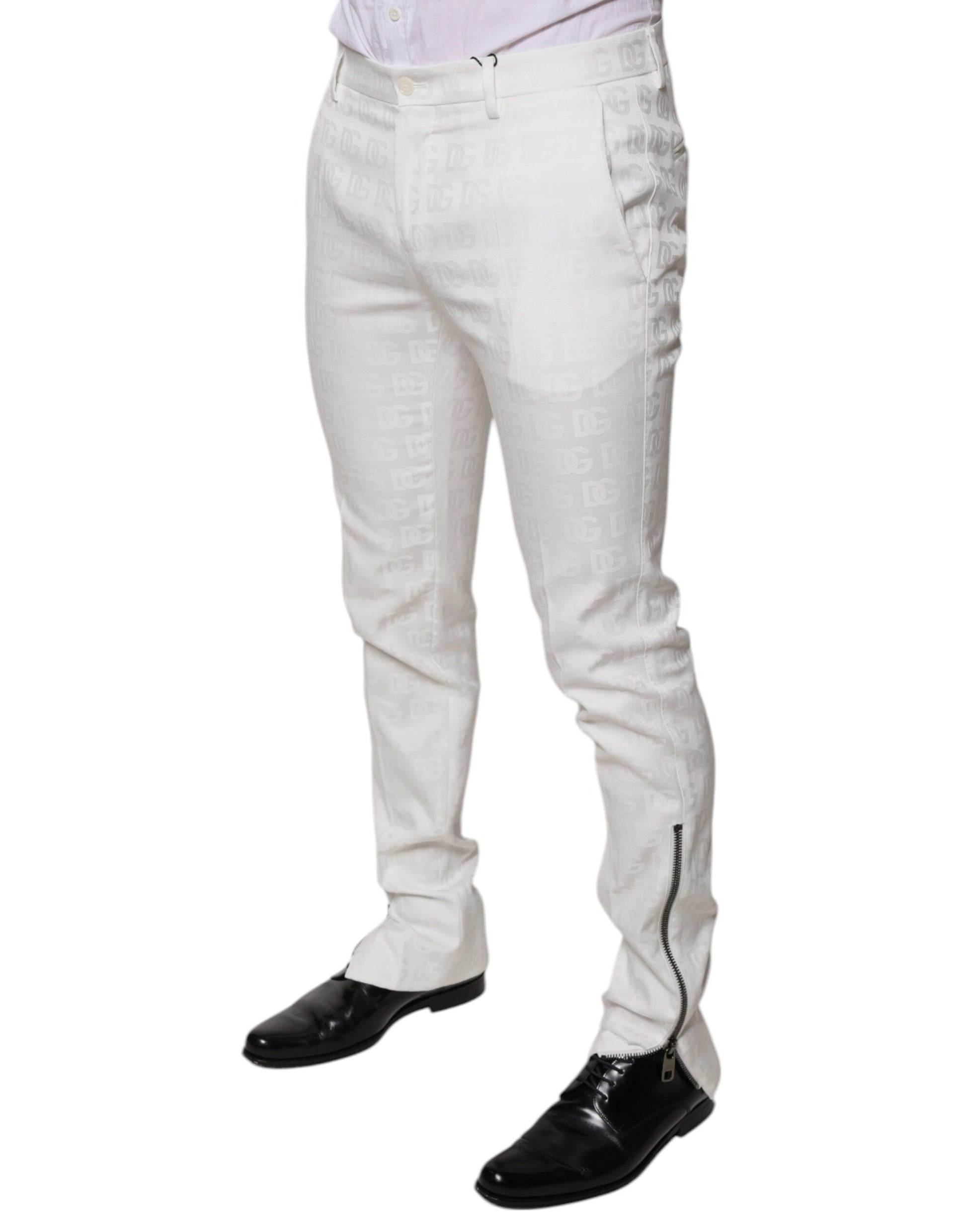 Dolce & Gabbana White Dress Pants for Men detail view
