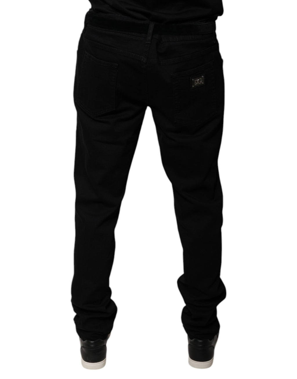 Dolce & Gabbana Black Skinny Jeans for Men side view