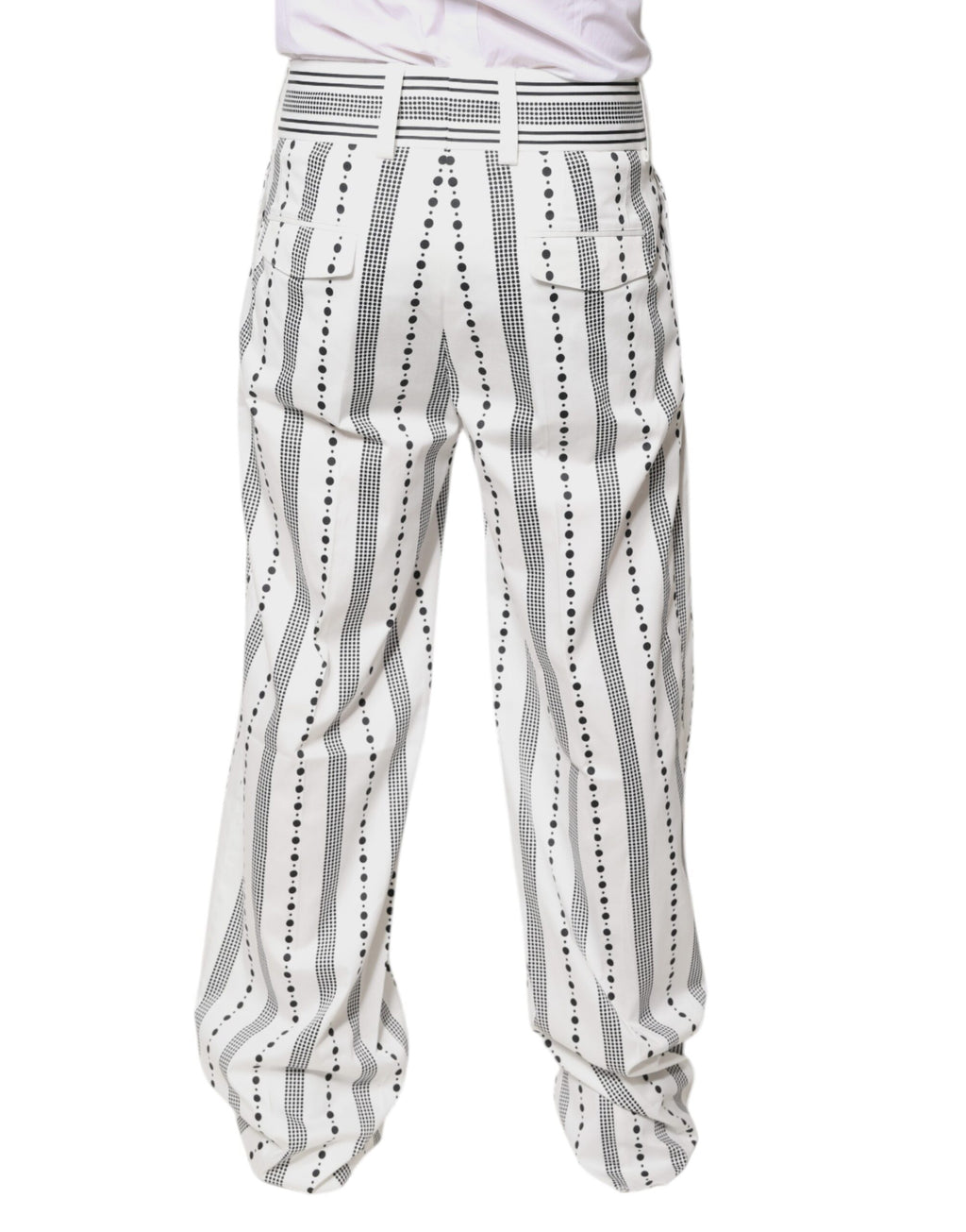 Dolce & Gabbana White Dress Pants for Men side view