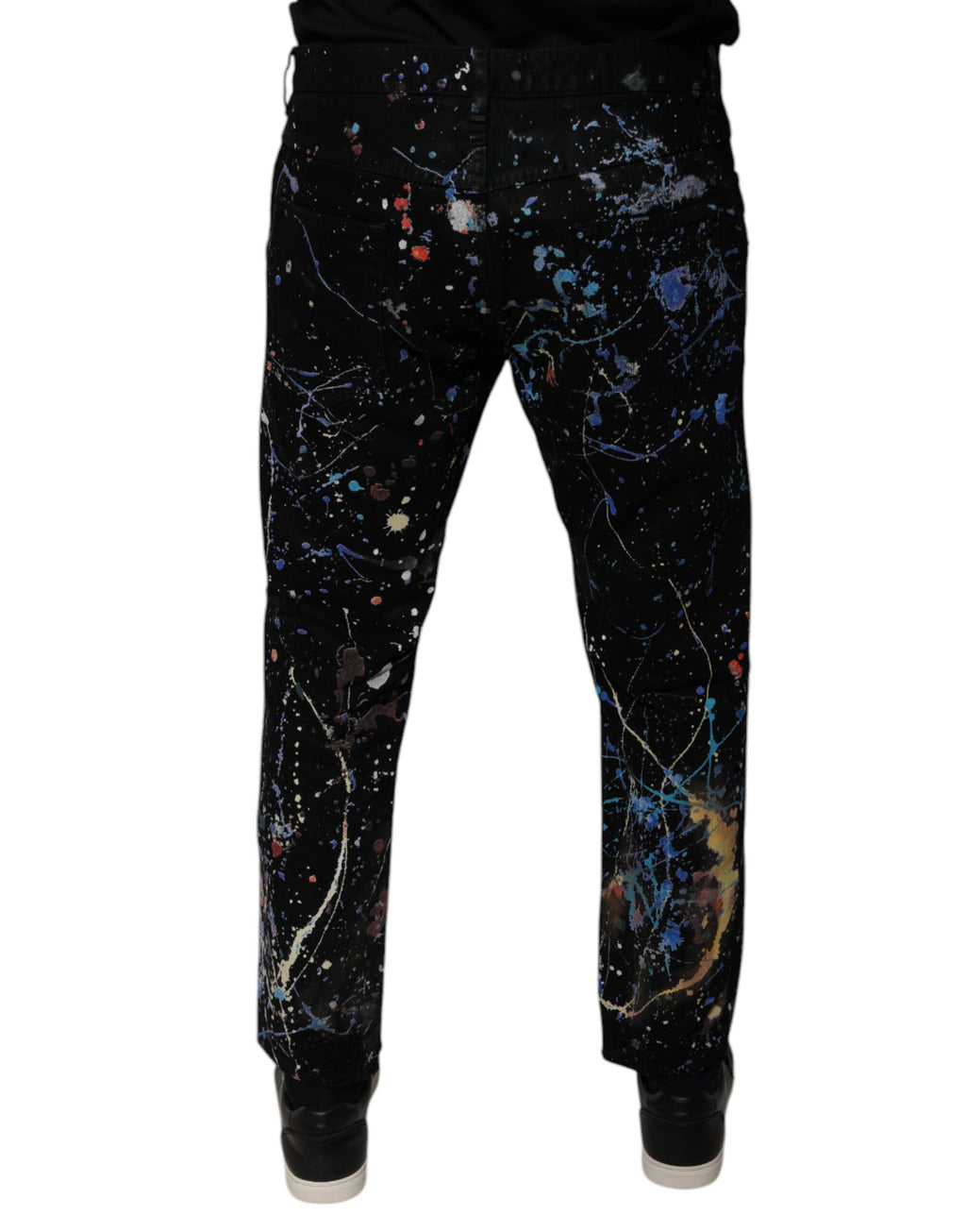 Dolce & Gabbana Black Skinny Jeans for Men side view