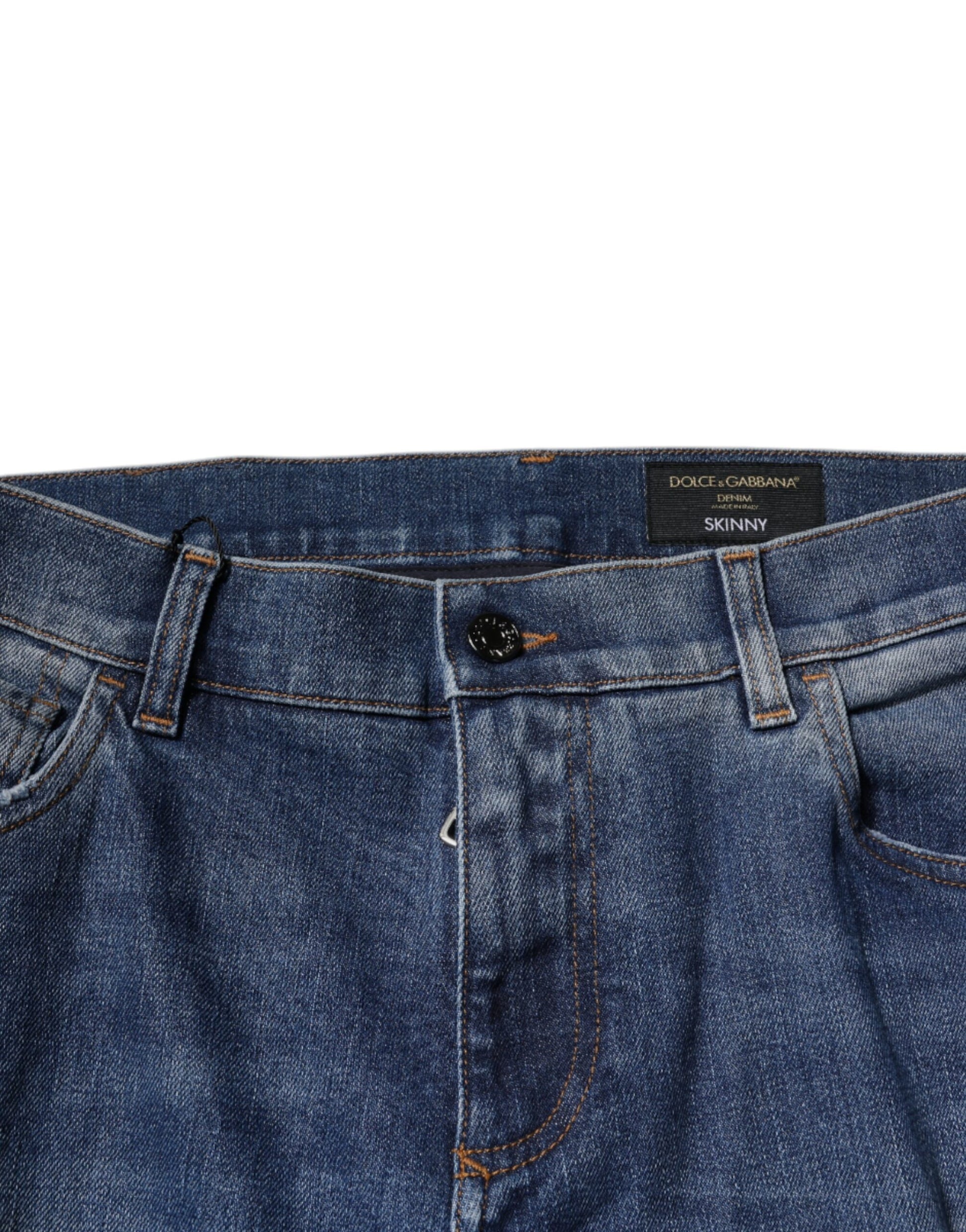 Dolce & Gabbana Blue Skinny Jeans for Men additional view
