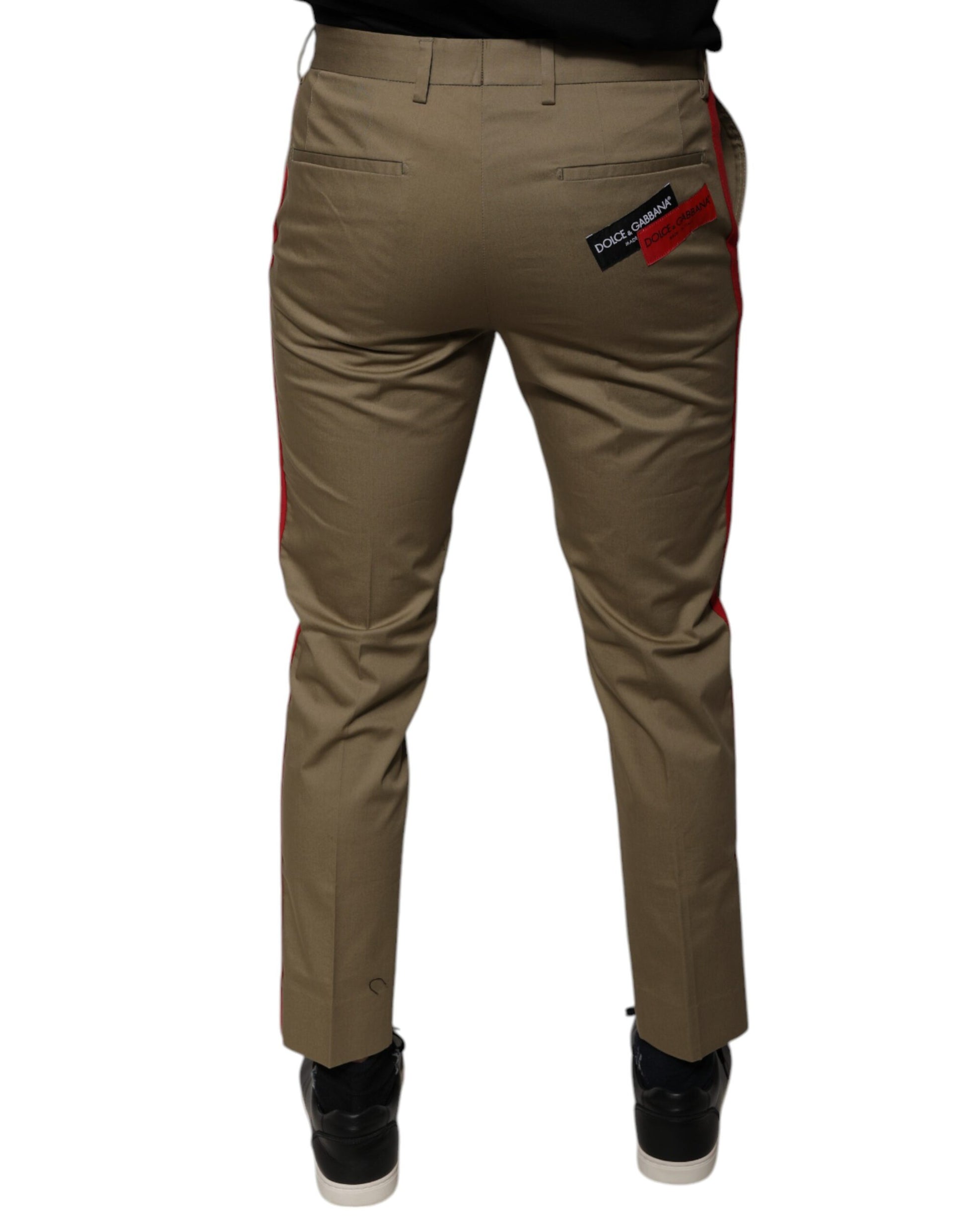 Dolce & Gabbana Brown Skinny Pants for Men side view