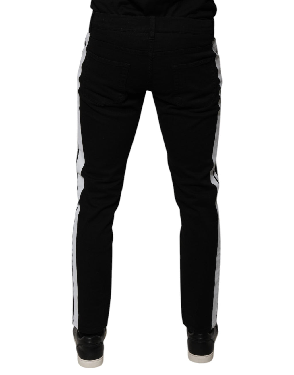 Dolce & Gabbana Black Skinny Jeans for Men side view