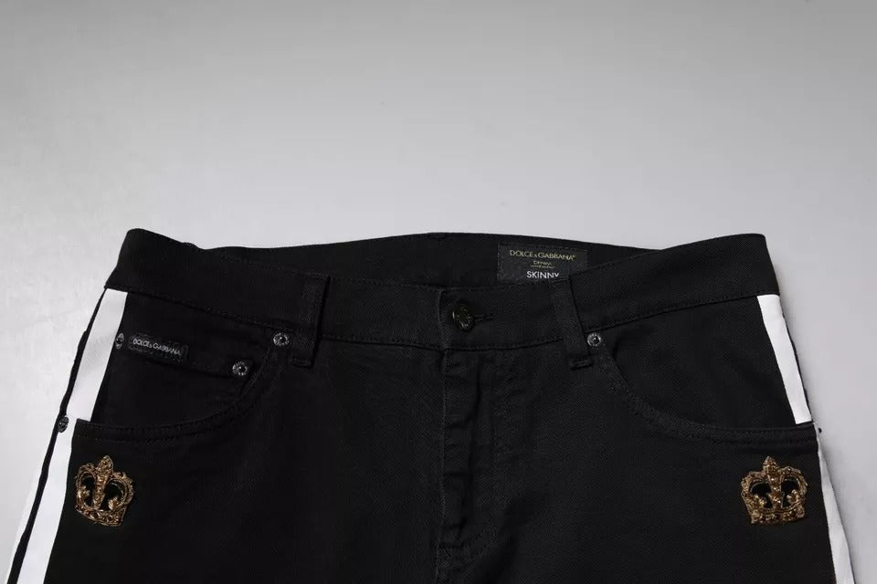 Dolce & Gabbana Black Skinny Jeans for Men additional view
