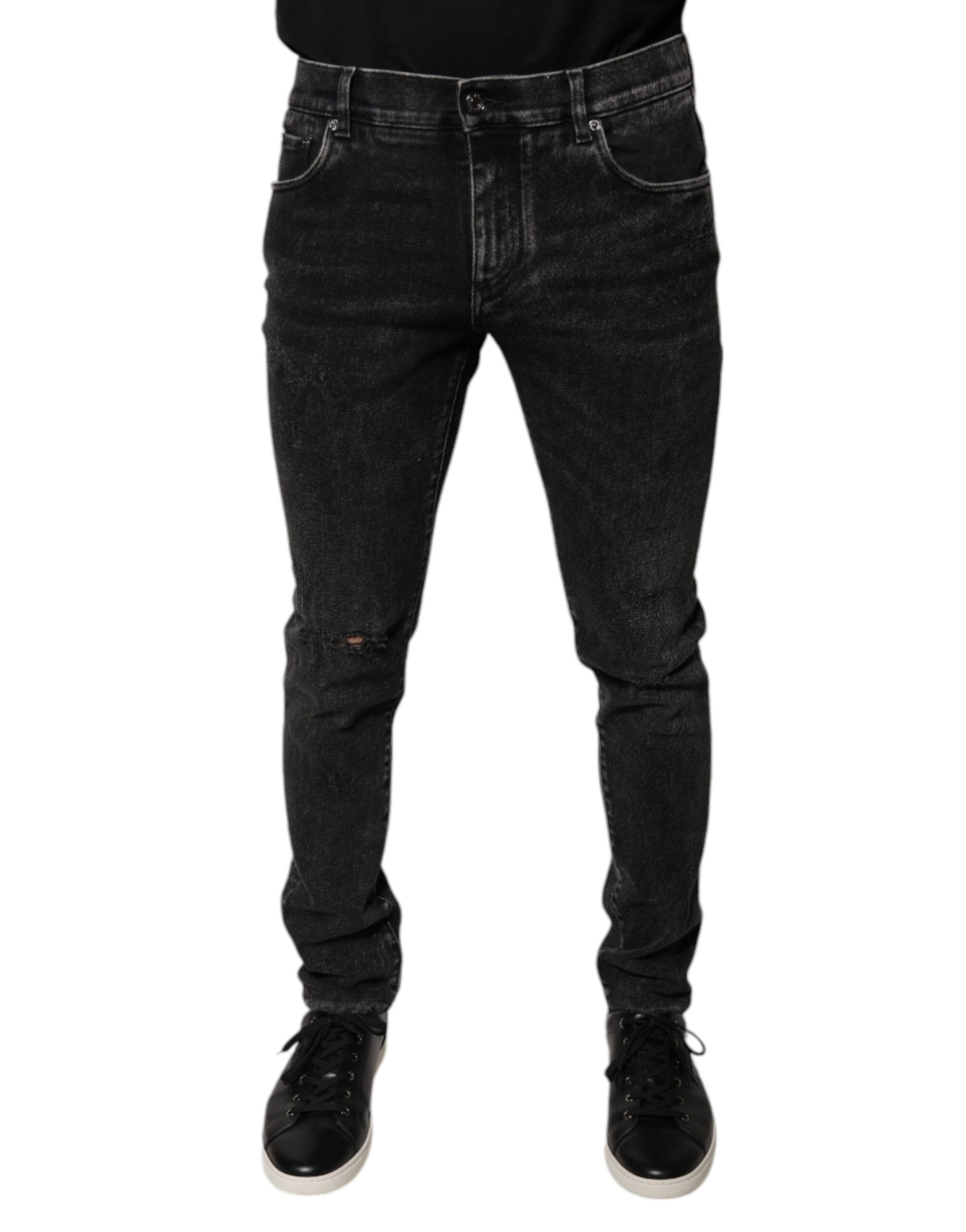 Dolce & Gabbana Black Skinny Jeans for Men